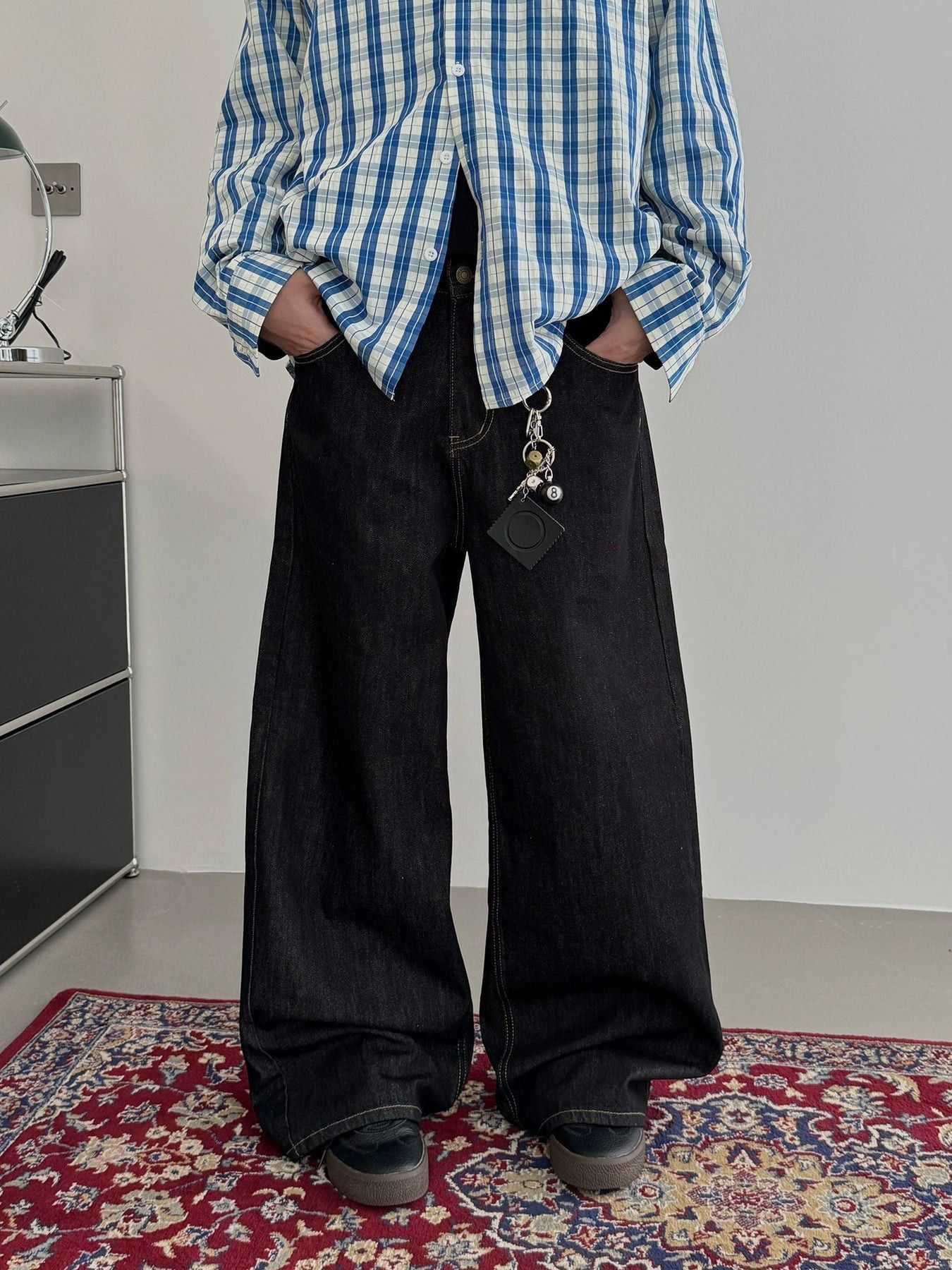 Jean × Vintage Stitched Baggy Fit Jeans Size US 30 / EU 46 - 1 Thumbnail