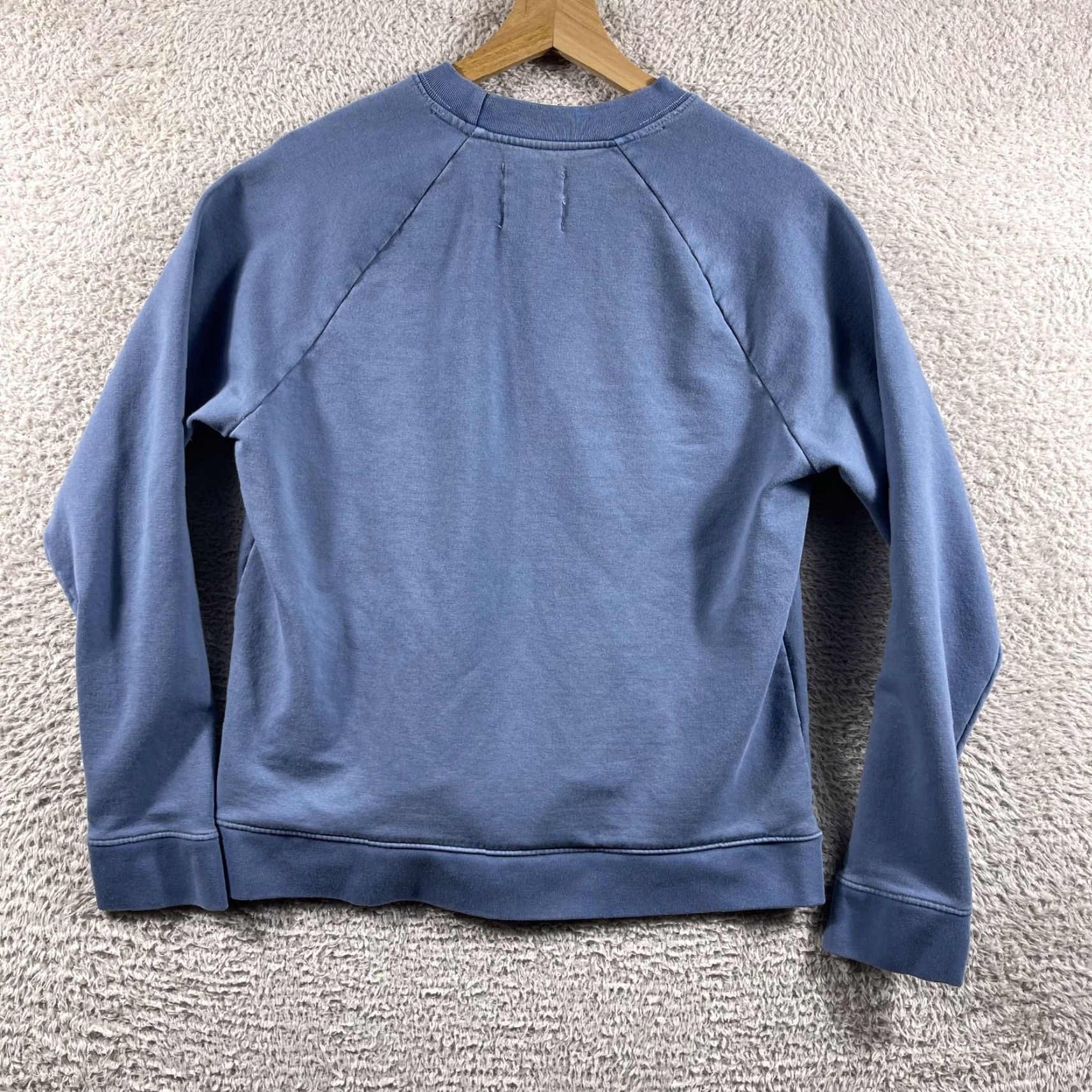 Vintage Brooklinen Sweatshirt Crewneck Women’s Small Blue USA Stretch Heavyweight Loungewear Pullover Size S / US 4 / IT 40 - 2 Thumbnail