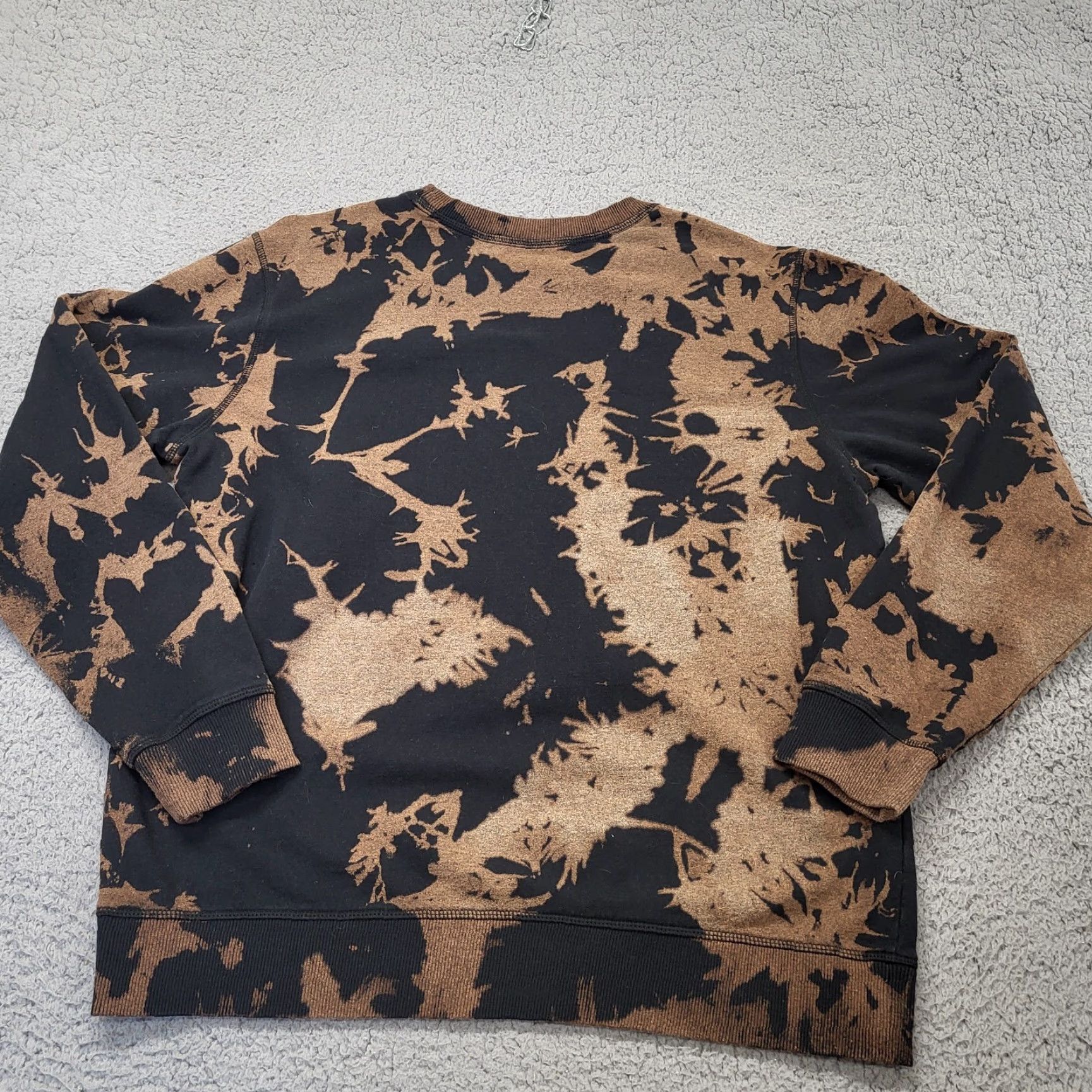 Vintage Mythical Always Curious Sweatshirt Mens Sz L Black & Brown Splatter Or Tie Dye Size US L / EU 52-54 / 3 - 3 Thumbnail