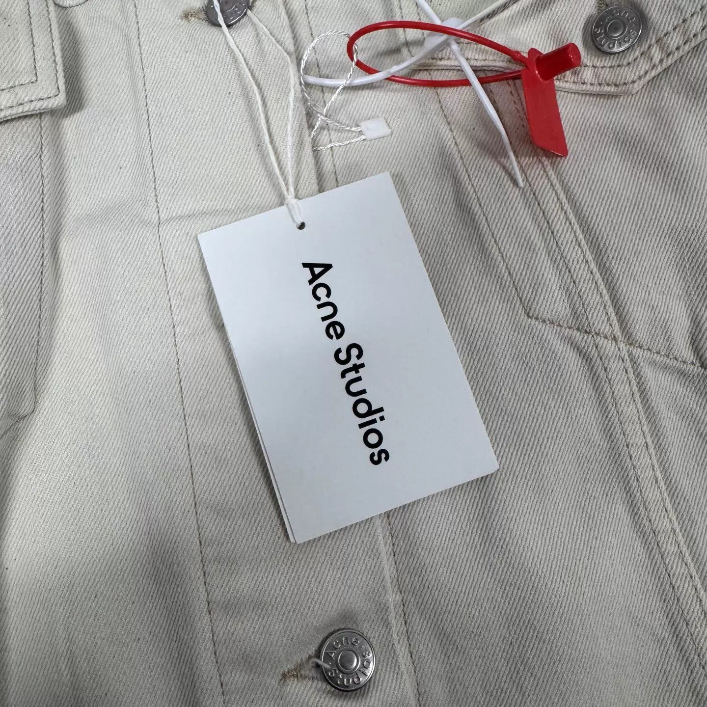 Acne Studios Acne Studios Cream Short Oversized Denim Jacket 34 Size XS / US 0-2 / IT 36-38 - 5 Thumbnail