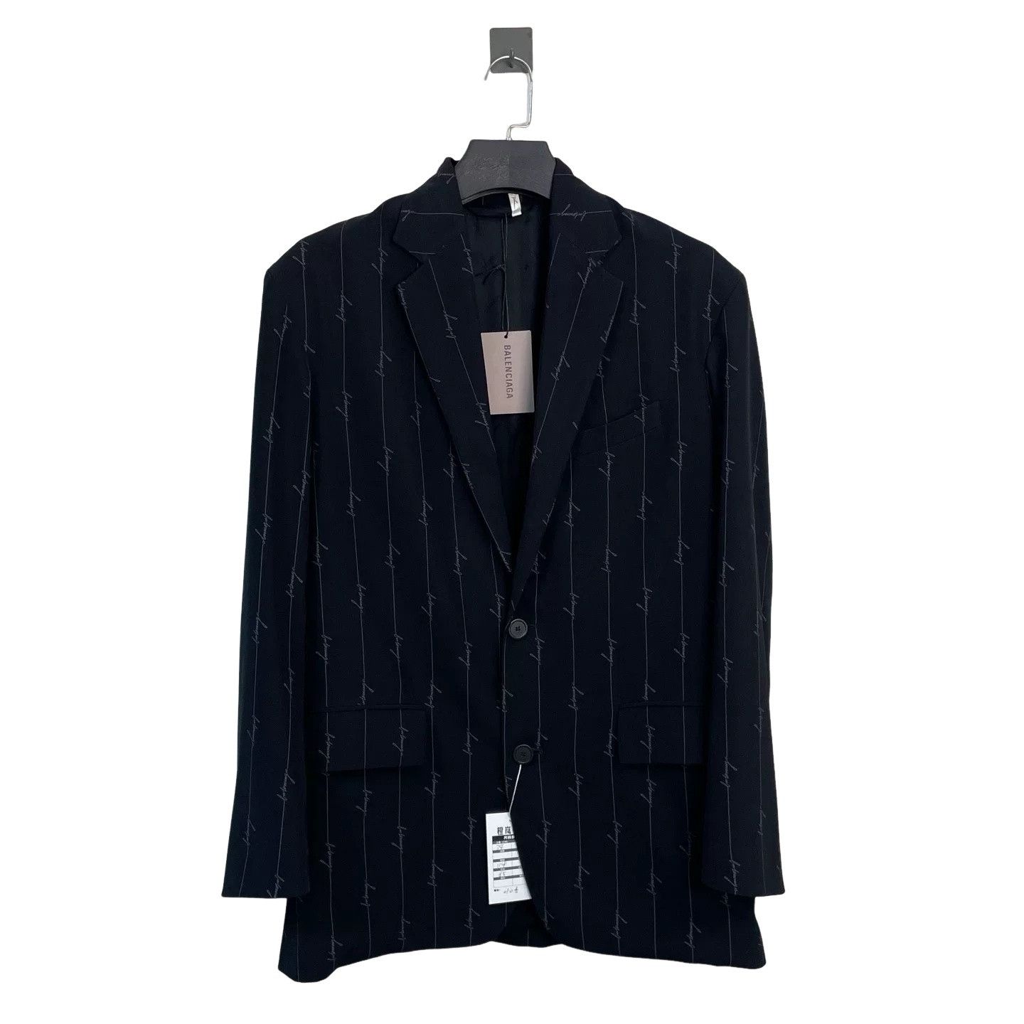 Balenciaga Balenciaga Script Logo Blazer Size 34 Size XS / US 0-2 / IT 36-38 - 1 Thumbnail