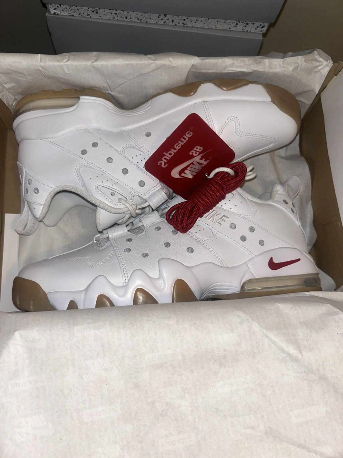 Nike × Supreme Nike SB Air Max 2 CB '94 Low Supreme White Gum Size US 11 / EU 44 - 5 Thumbnail