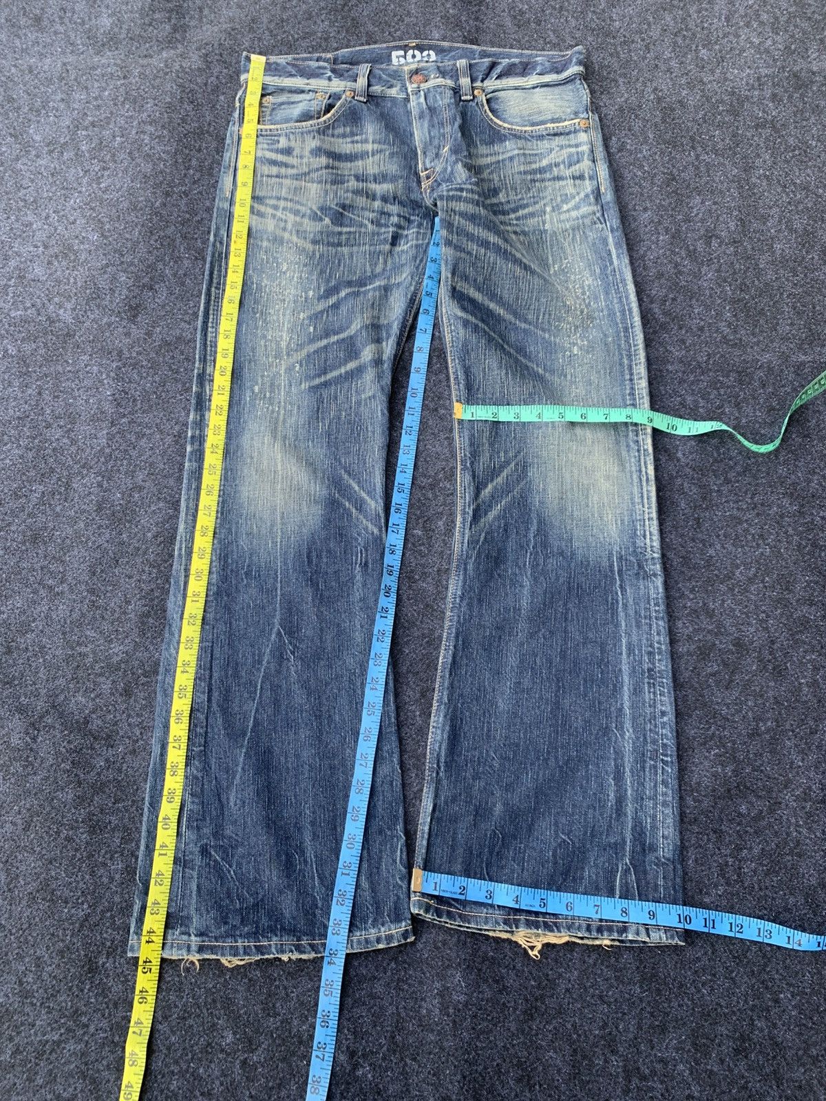 Edwin FLARE EDWIN 503 BLUE TRIP.THIS EDWIN FOR SALE JAPAN ONLY. Size US 36 / EU 52 - 6 Thumbnail