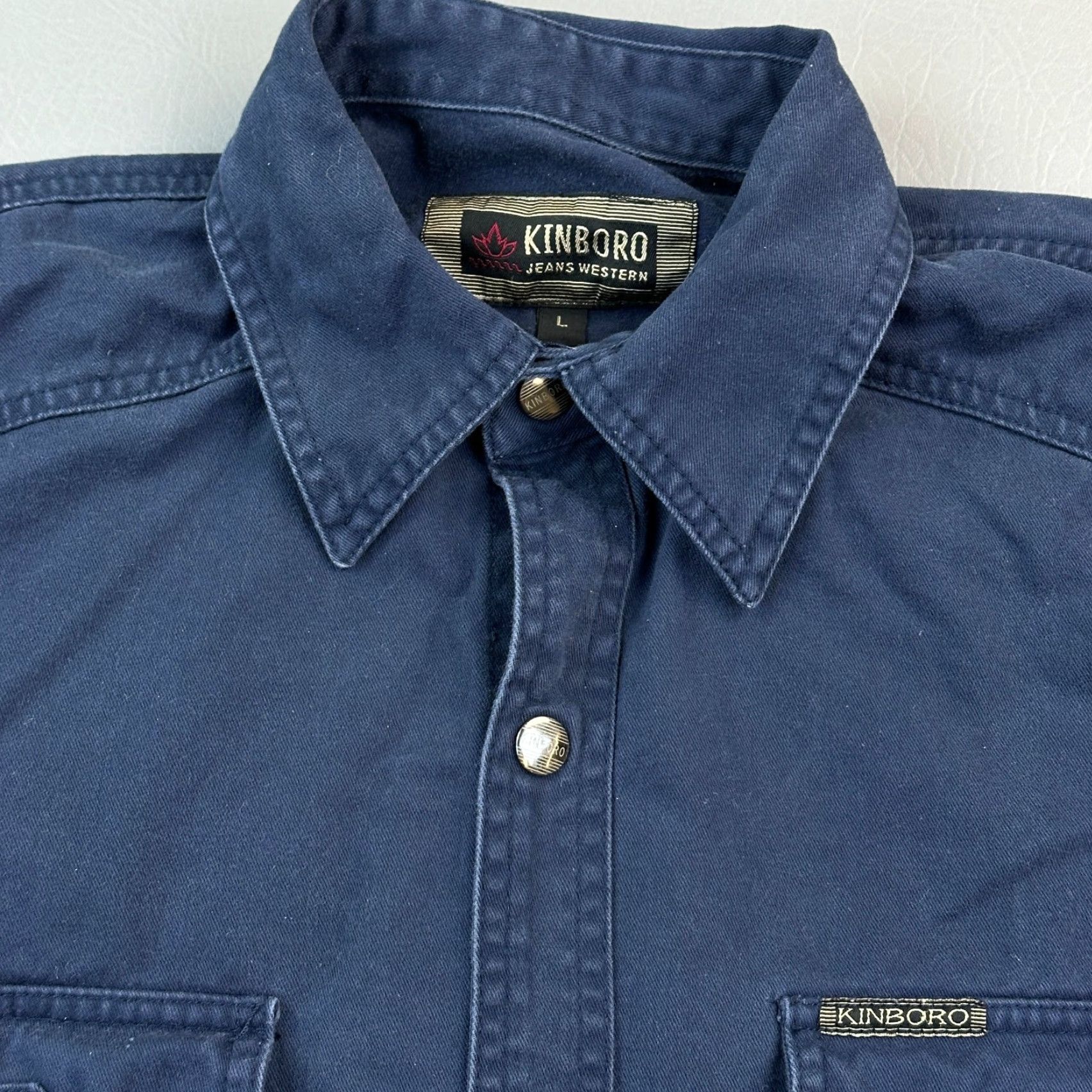 Vintage VINTAGE Kinboro Jeans Western Shirt Mens Large Heavyweight Snap Shacket Cowboy Shirt Size US L / EU 52-54 / 3 - 7 Thumbnail