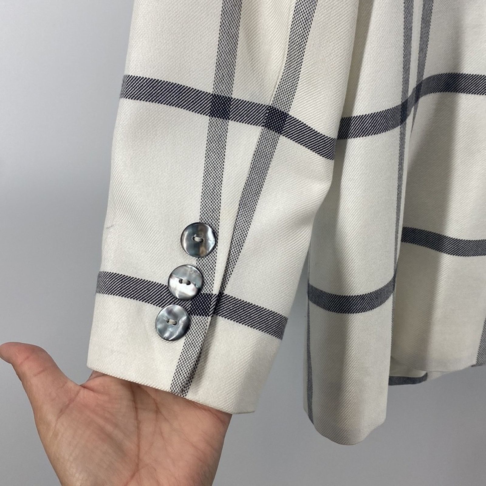 Vintage Vintage Casual Corner 80s window pain shoulder pads blazer 2 Size XS / US 0-2 / IT 36-38 - 9 Thumbnail