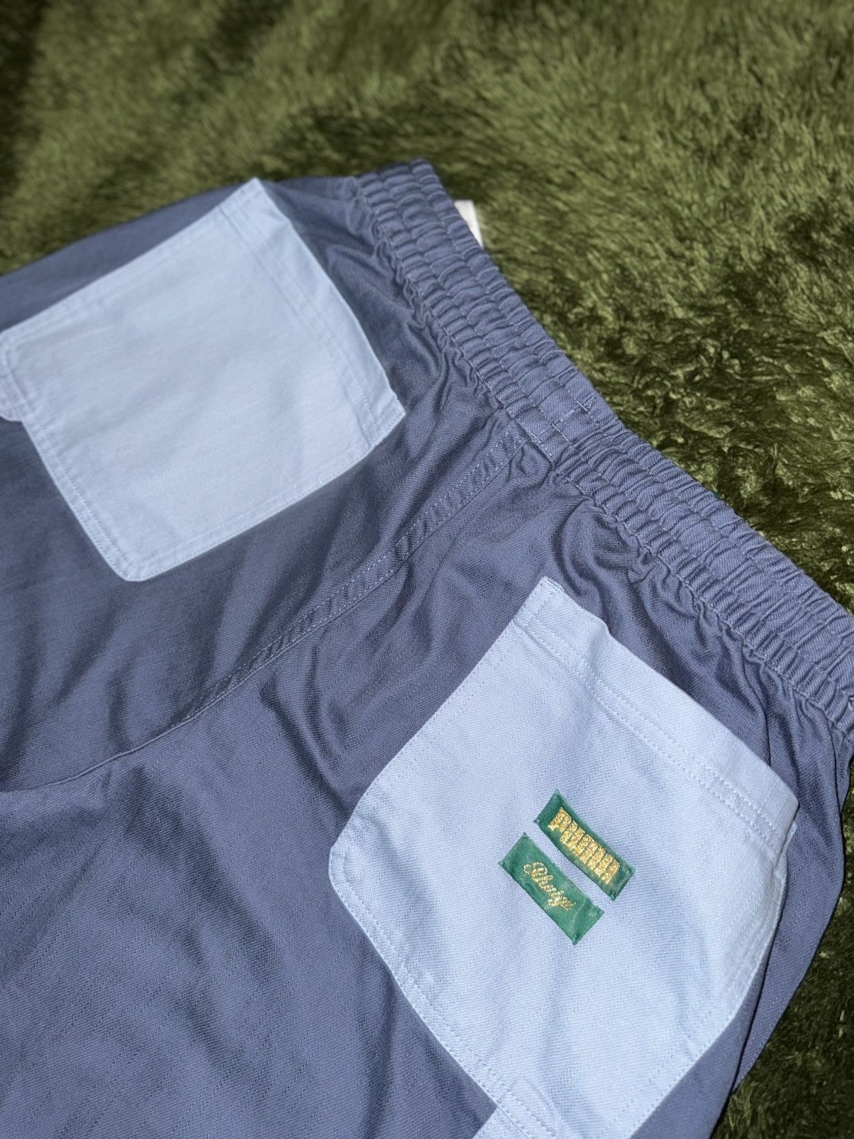 Puma × Rhude [L] PUMA x Rhude rhuigi Heavy Cotton Double Knee Pants Blue Size US 36 / EU 52 - 7 Thumbnail