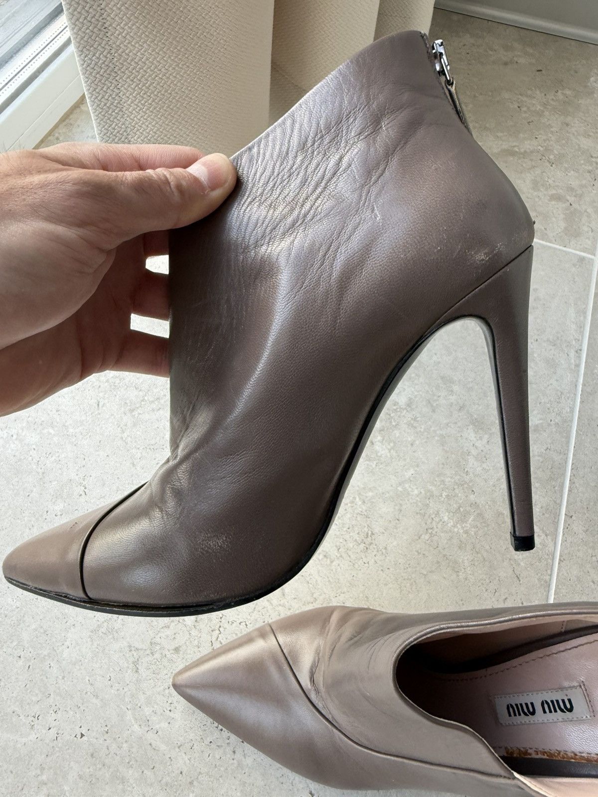 Miu Miu 00s Miu Miu Leather Heels Size US 9 / IT 39 - 7 Thumbnail