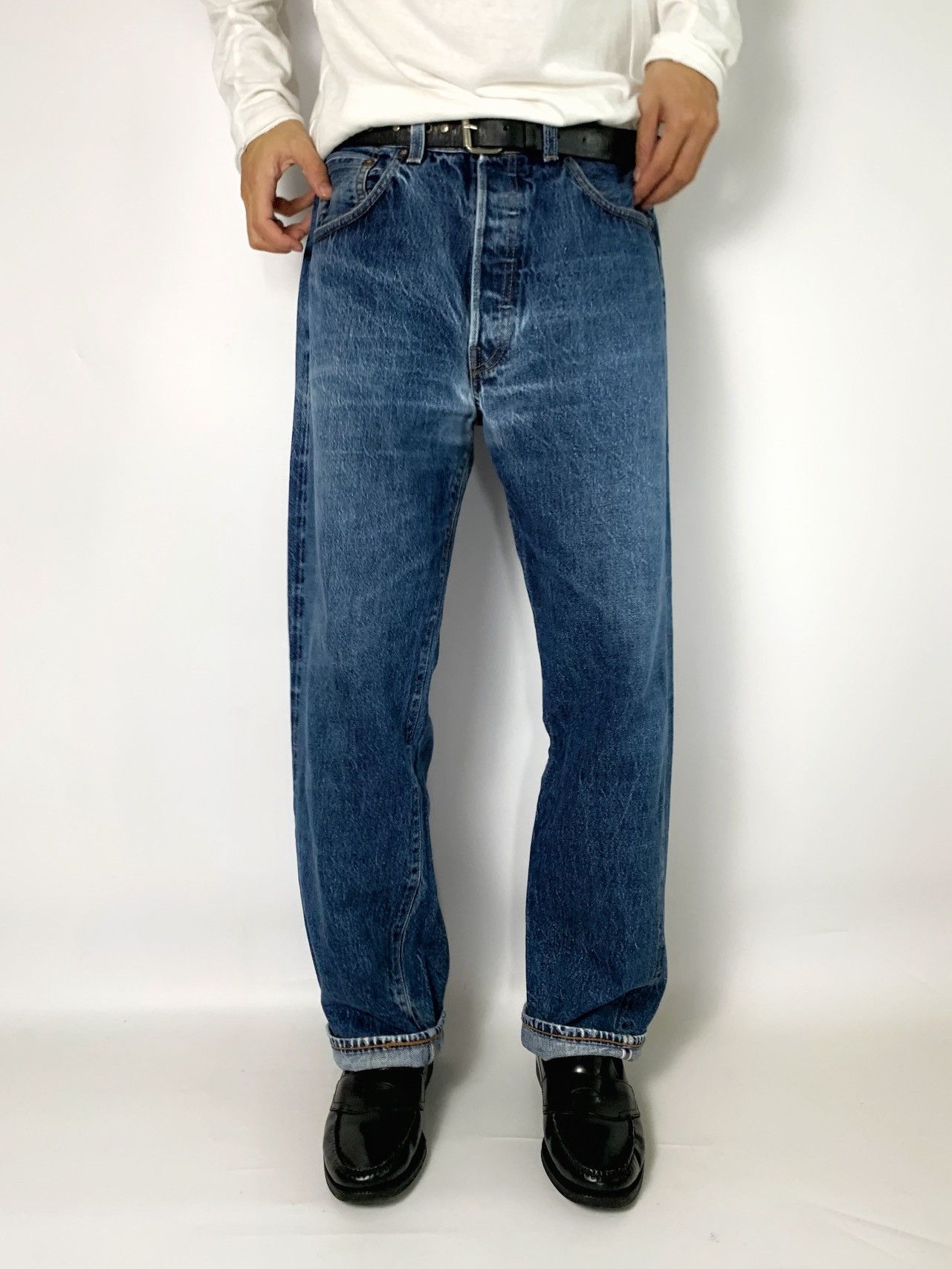 Levi's vintage levis selvedge 501xx redline distressed Size US 30 / EU 46 - 2 Thumbnail