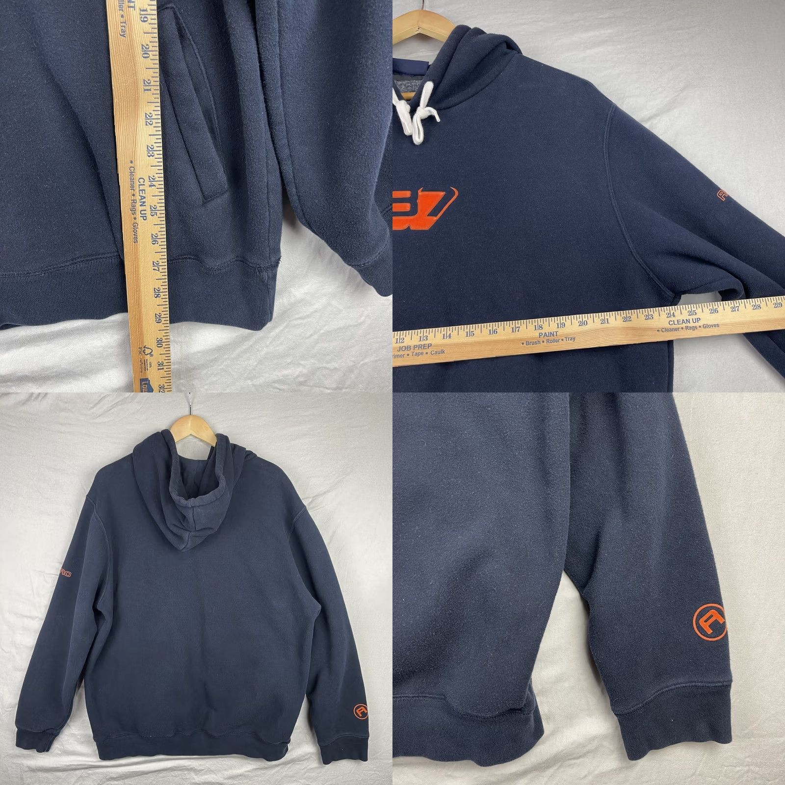 Aeropostale Vintage Aeropostale Hoodie Mens L Navy Pullover Fleece Graphic Print Logo Hooded XL Blue Size US L / EU 52-54 / 3 - 8 Thumbnail