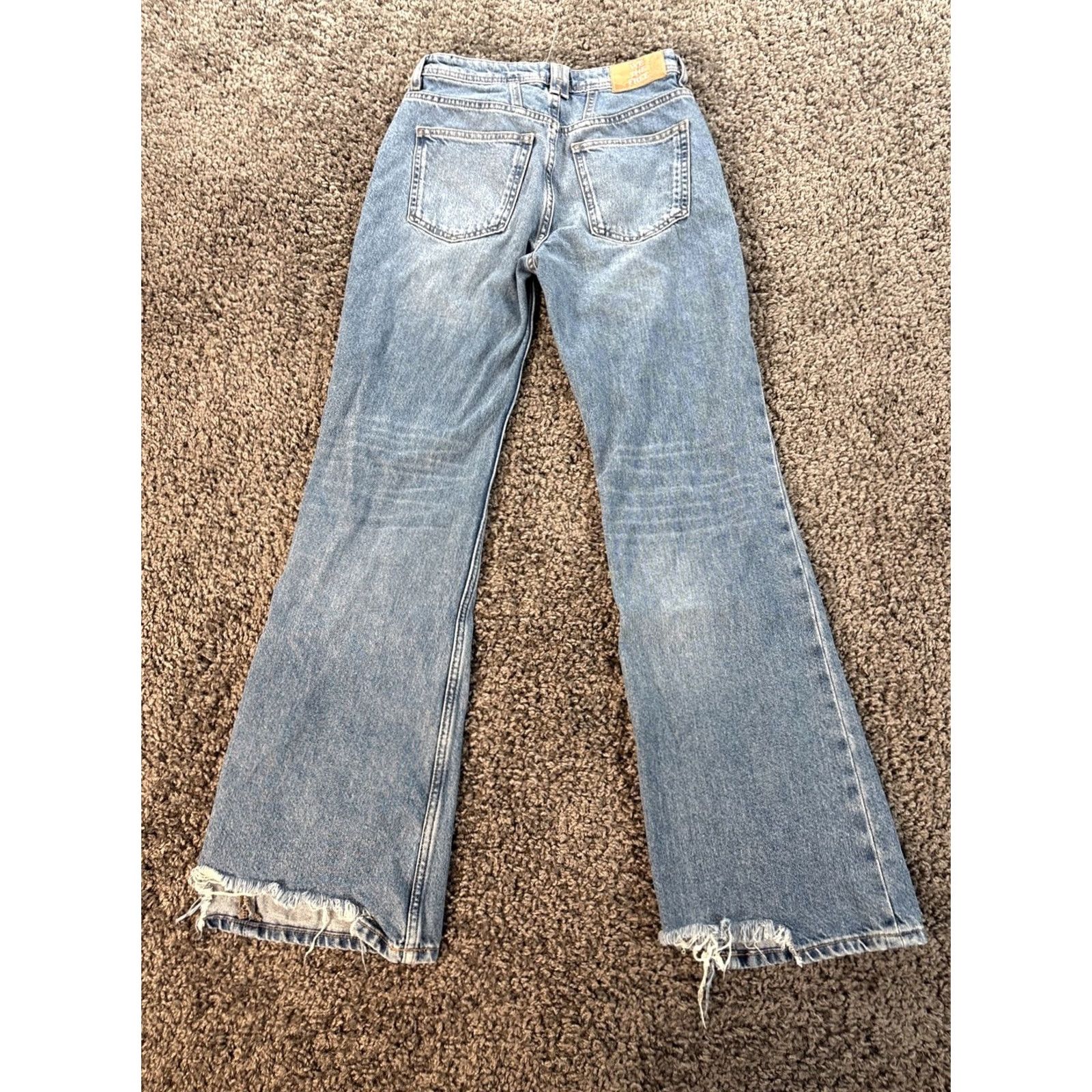 Free People Free People We The Free Ava High Rise Bootcut Jeans Womens 25x29 Blue Denim 100% Cotton Regular Fit Front Pockets Modern Bohemian - (adult) Womens Size 42" / US 20 - 7 Thumbnail