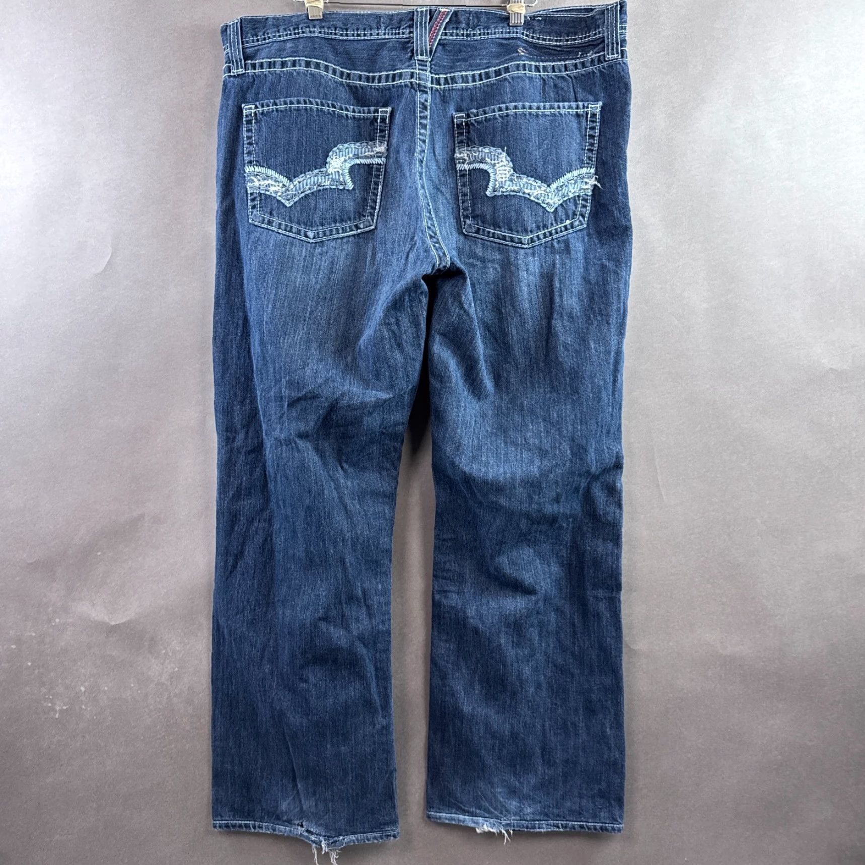 Vintage BIG STAR Jeans Mens Bootcut 40x30 Blue Pioneer Denin Five-Pocket Regular 30 Inseam Medium Wash Men Size US 40 / EU 56 - 4 Thumbnail