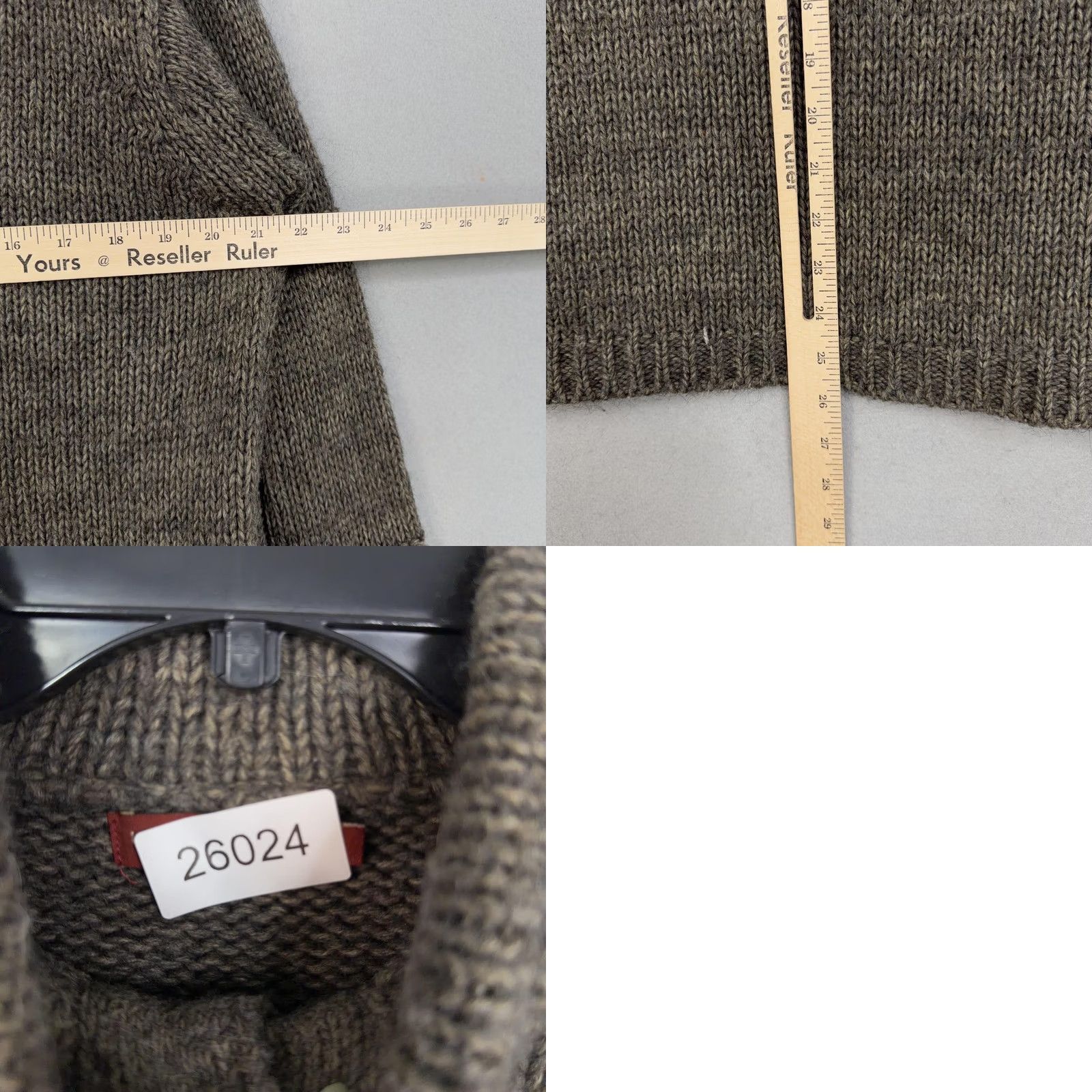 Vintage Luidiana Mens Brown Chunky-Knit Mock Neck Henley Sweater Wool Blend Italy Pullover Size M Regular Fit Heavyweight Mantle Winter Casual Mens Size US M / EU 48-50 / 2 - 8 Thumbnail