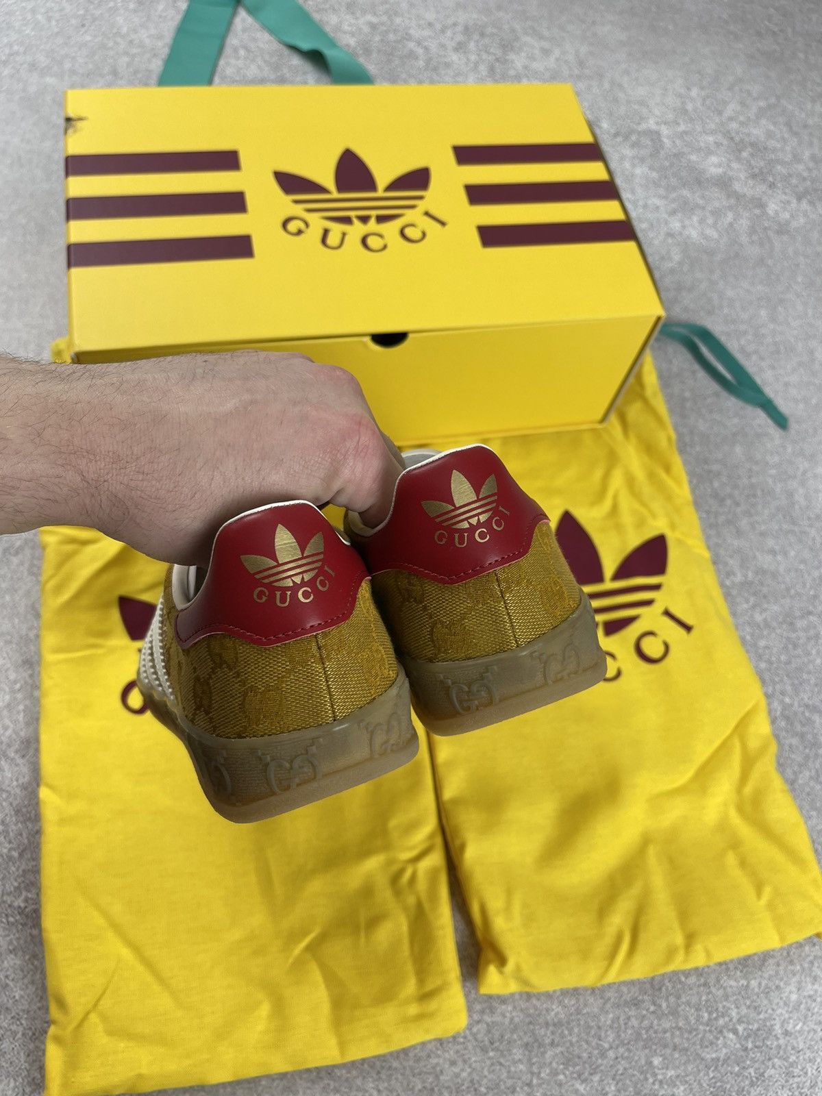 Adidas × Gucci Adidas x Gucci Gazelle GG Monogram Sneakers Size 39 1/3 Size US 7.5 / IT 37.5 - 5 Thumbnail
