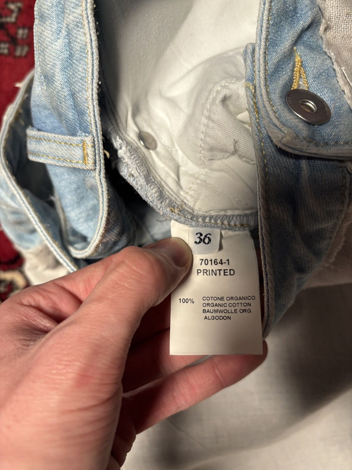 H&M × Jean-Michel Basquiat × Who Decides War Graffiti denim double layer Size US 36 / EU 52 - 6 Thumbnail