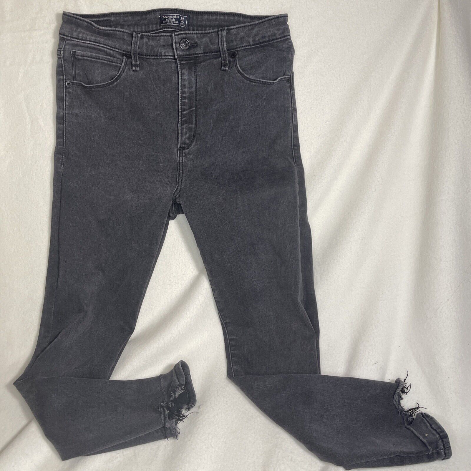 Abercrombie & Fitch Abercrombie & Fitch Simone Jeans Women Sz 29/8S Black Size 29" - 1 Thumbnail