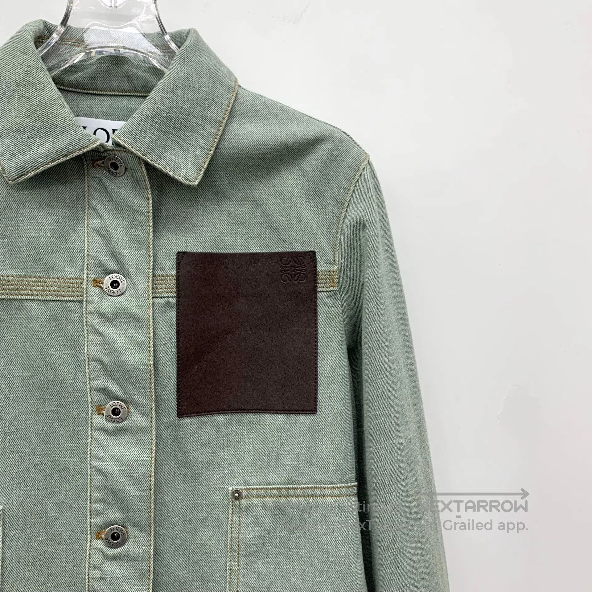 Loewe Loewe Green Vintage Denim Jacket. Size XXS / US 00 / IT 34 - 3 Thumbnail