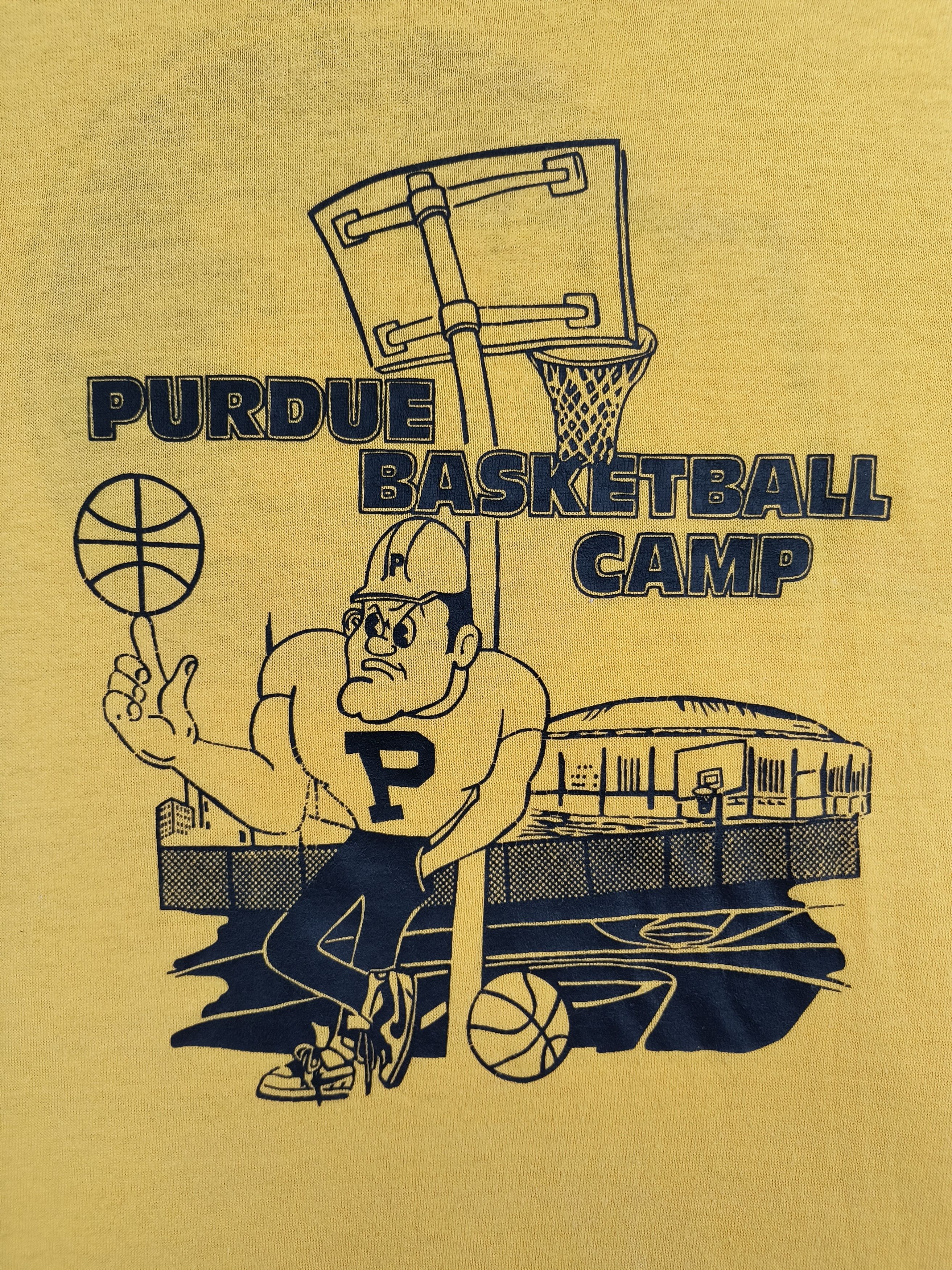 Nike Vintage Nike Purdue Basketball Camp 80s tee Size US M / EU 48-50 / 2 - 1 Thumbnail