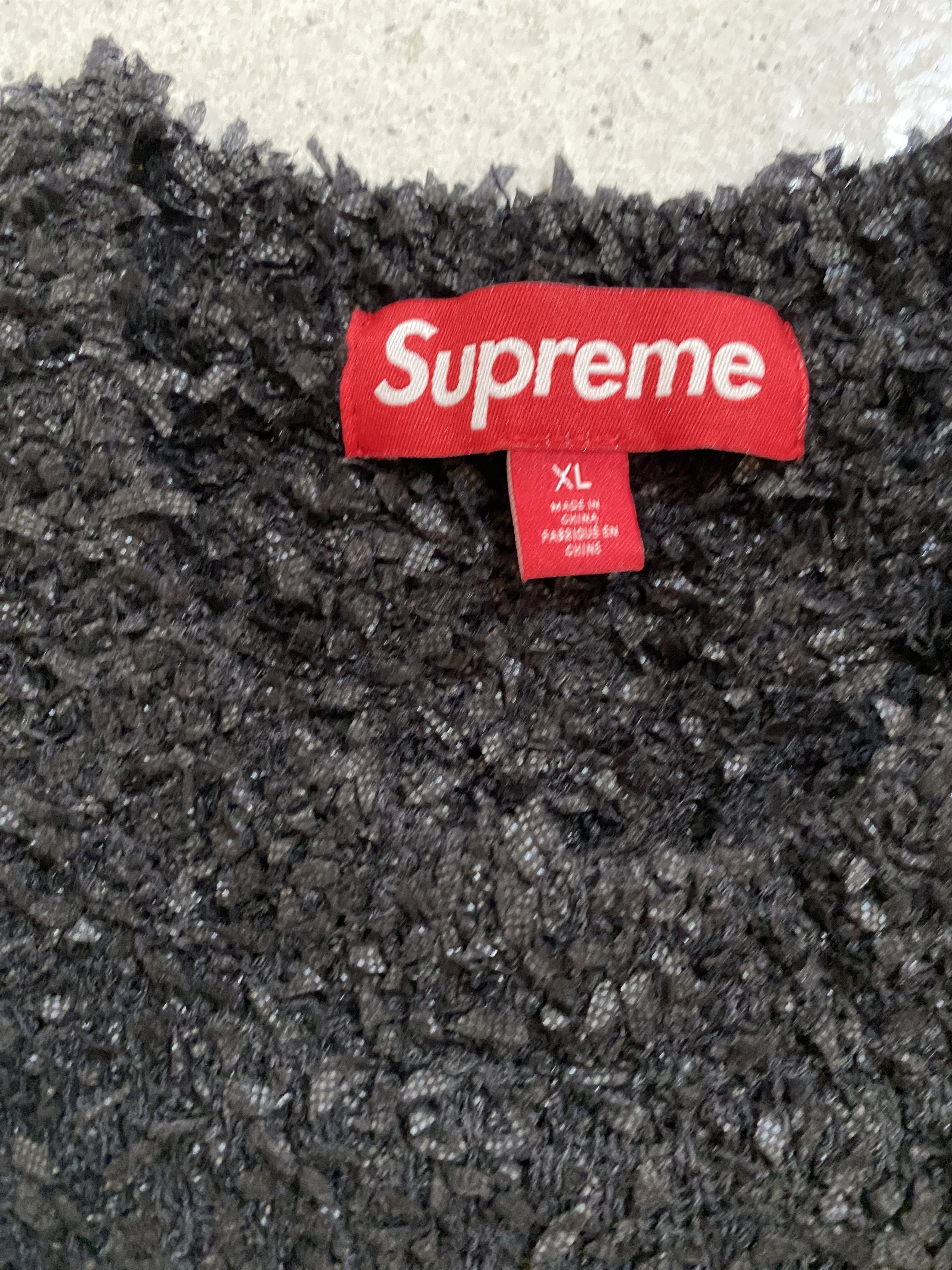 Supreme Supreme Textured Varsity Sweater Size US XL / EU 56 / 4 - 8 Thumbnail