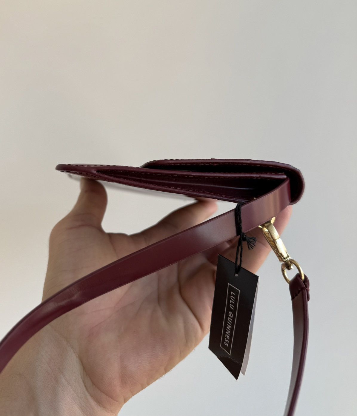 Leather Lulu Guinness Red Leather Mini Bag Size ONE SIZE - 7 Thumbnail