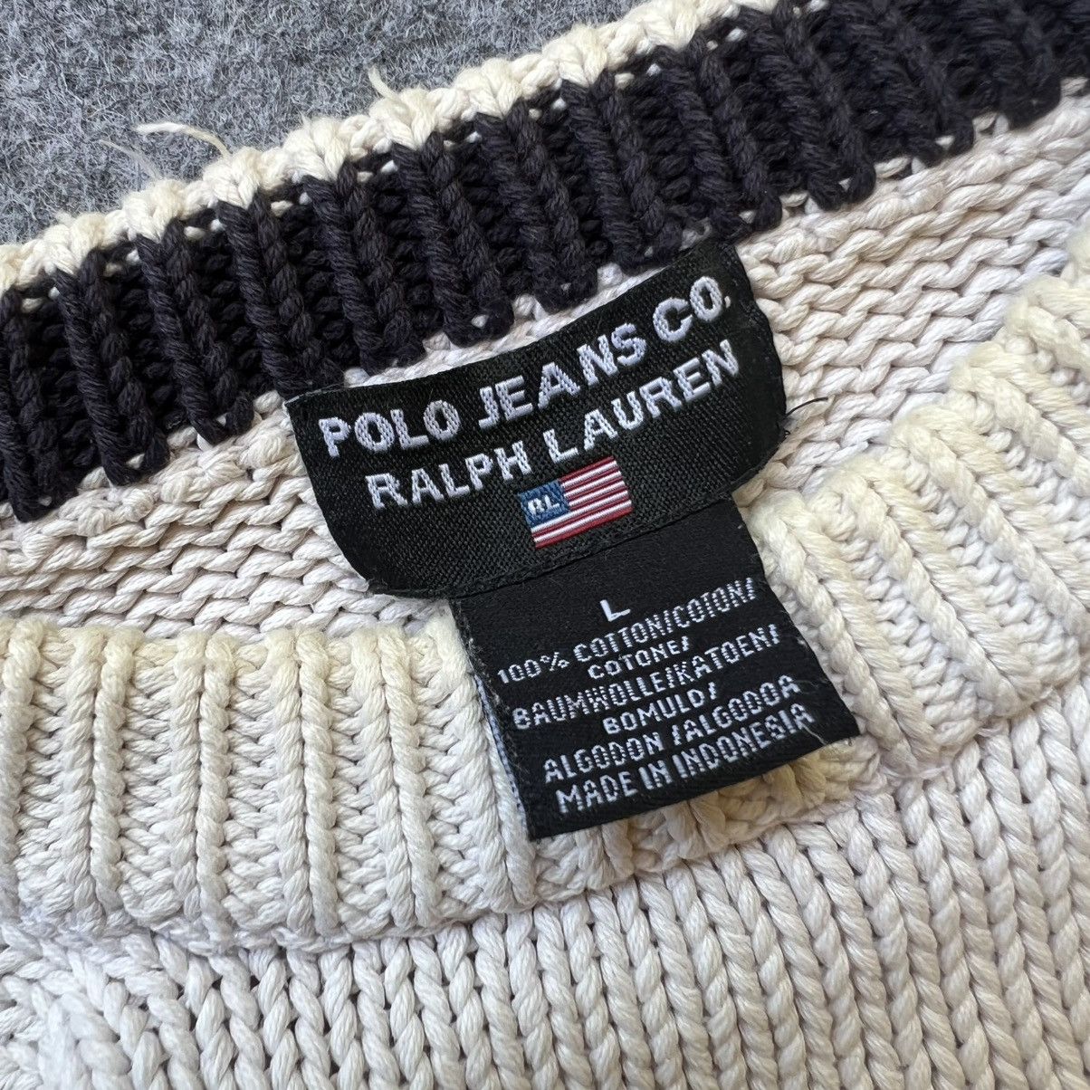 Designer × Polo Ralph Lauren × Vintage Vintage Polo Ralph Lauren American Flag Knit Sweater Size US L / EU 52-54 / 3 - 4 Thumbnail