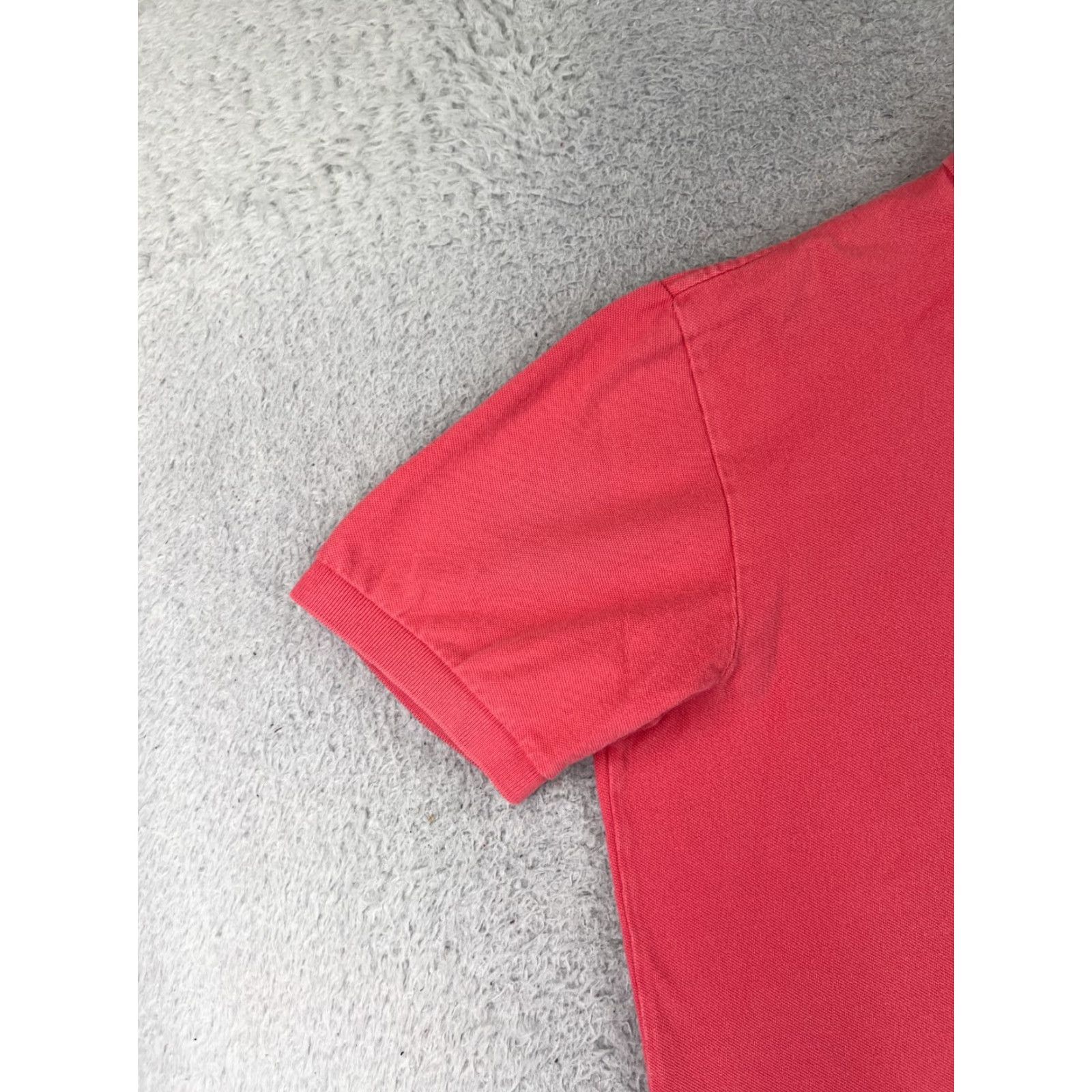 Ralph Lauren VINTAGE Ralph Lauren Polo Shirt Adult L Pink 100% Cotton Short Sleeve USA Size US L / EU 52-54 / 3 - 3 Thumbnail