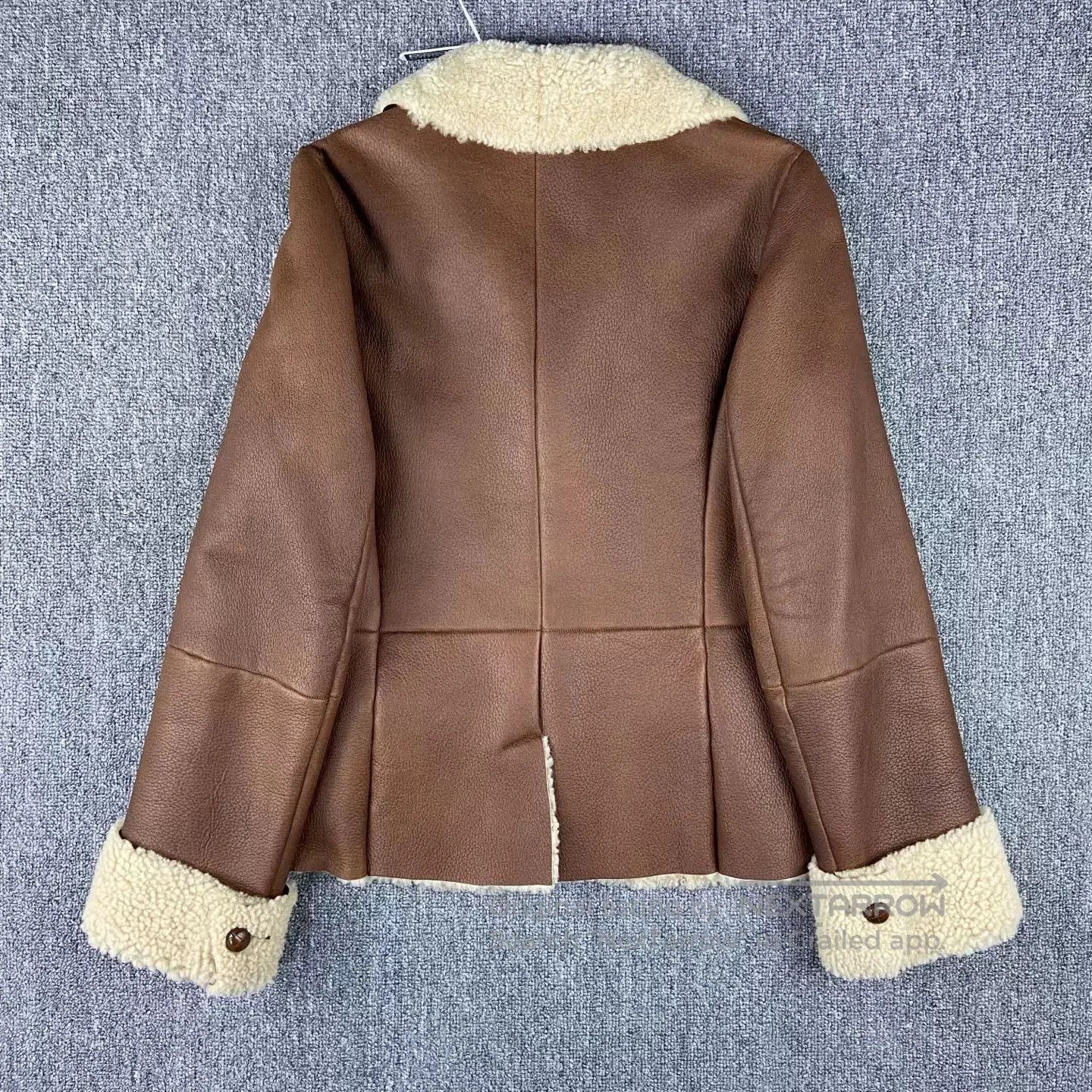 Other brown teddy patch leather jacket. Size US M / EU 48-50 / 2 - 2 Thumbnail