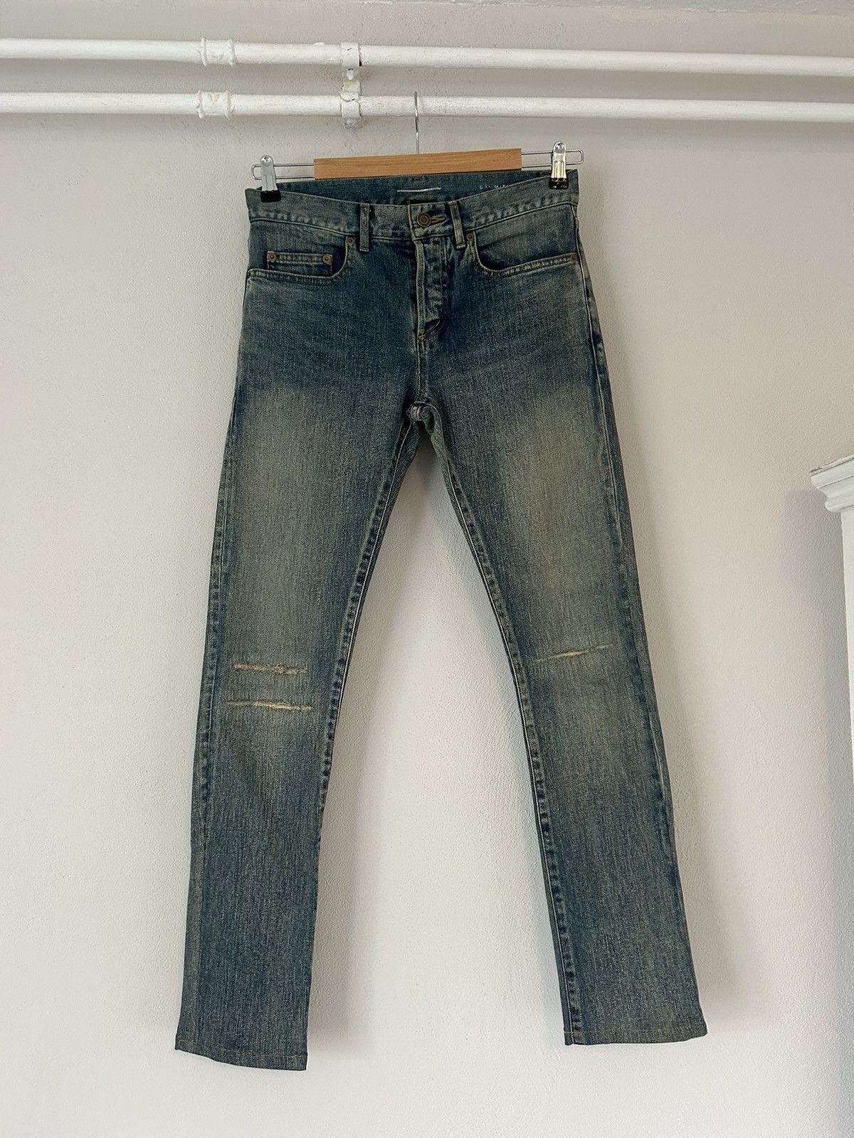 image of Saint Laurent Paris D01 M/sl-Lw Jeans in Blue, Men's (Size 28)