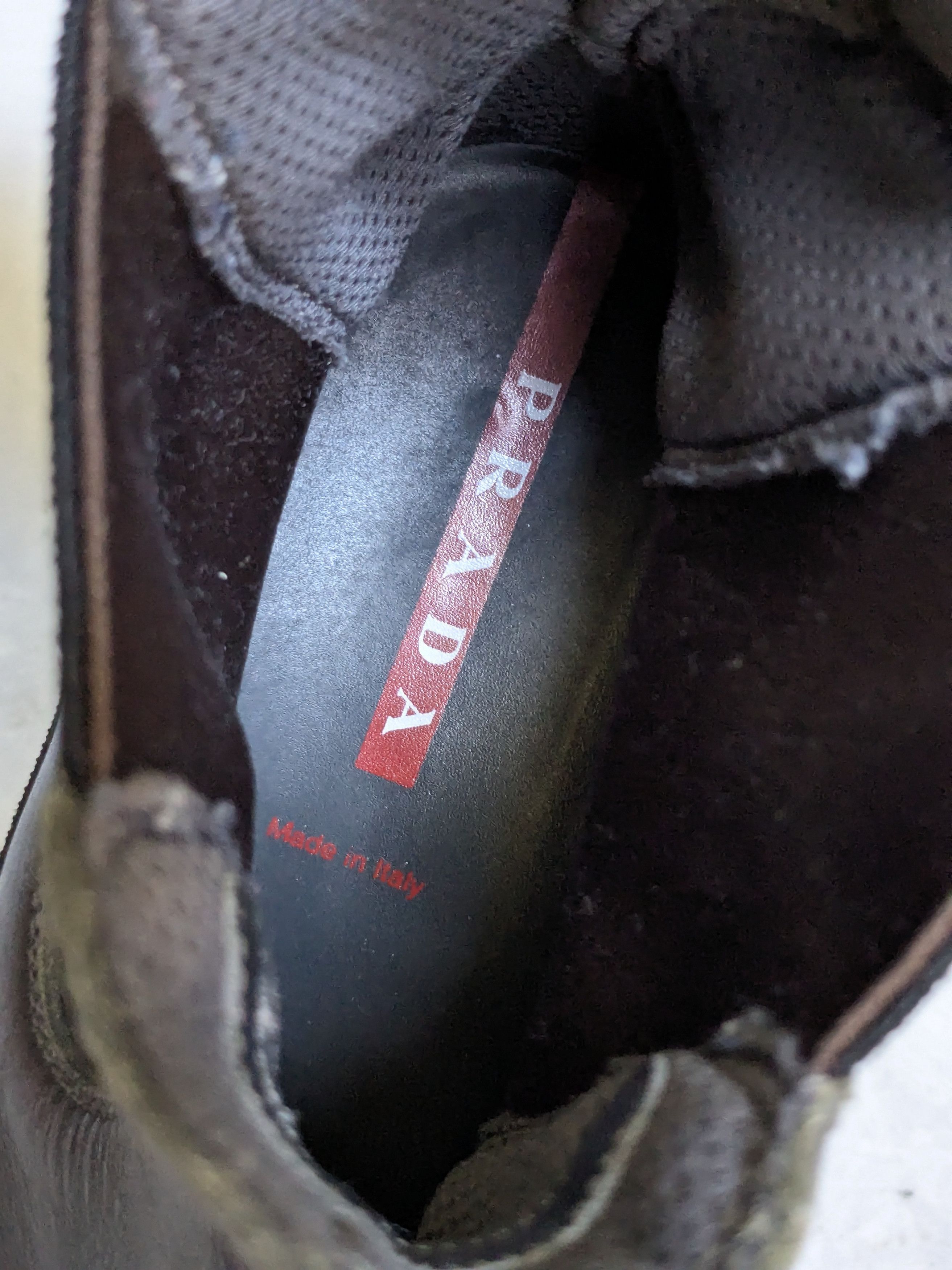 Prada Prada Chelsea Boots Gray Leather 10.5 Black Rubber Y2K Size US 10.5 / EU 43-44 - 8 Thumbnail