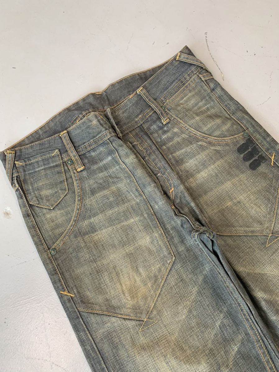 Japanese Brand Vintage Evisu inspired denim Size US 32 / EU 48 - 4 Thumbnail