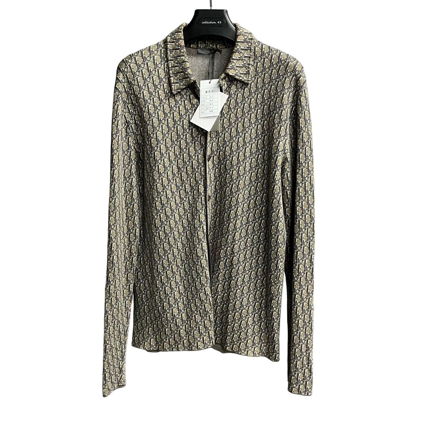 Dior Dior Oblique Monogram Cotton Knit Shirt L Size US L / EU 52-54 / 3 - 1 Thumbnail