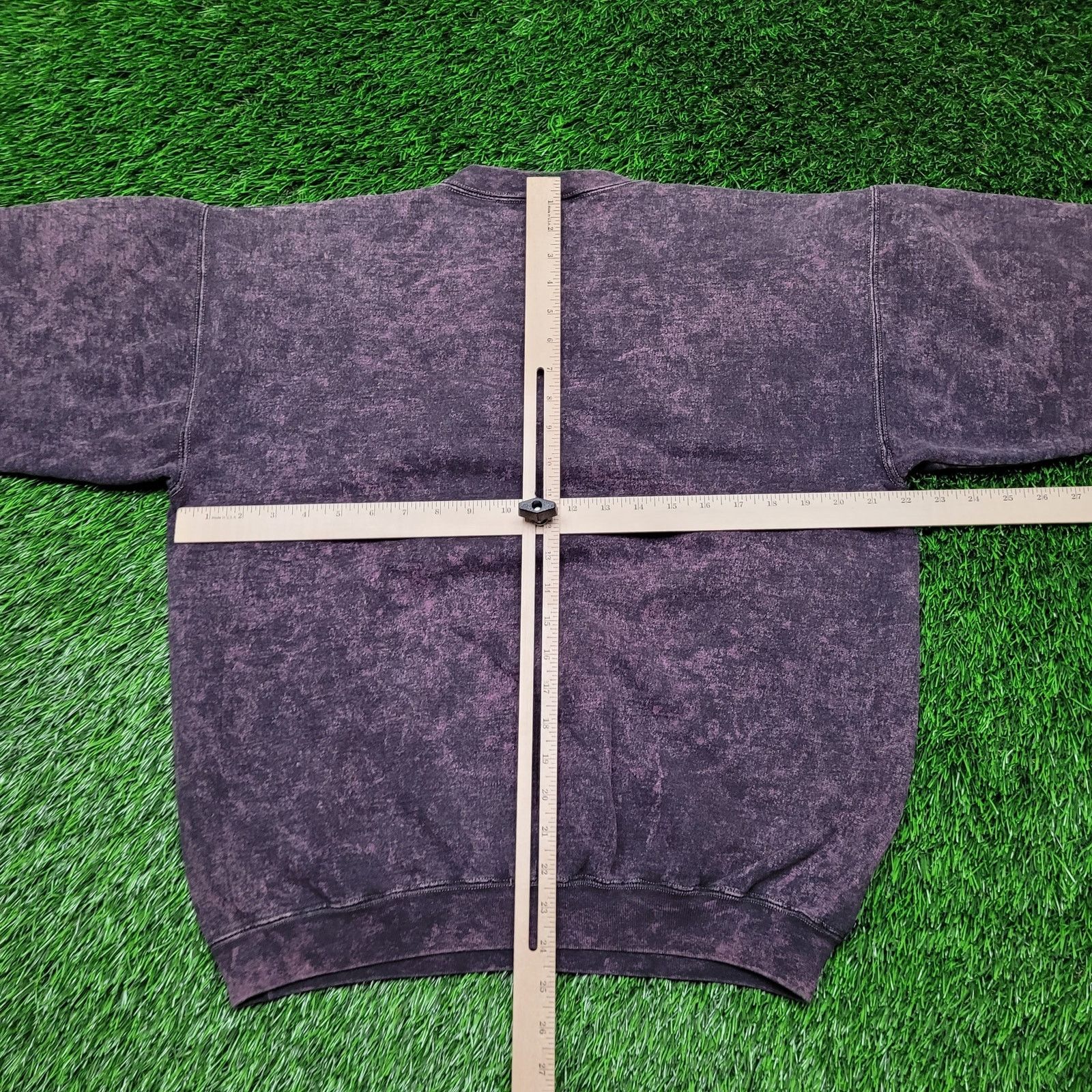 Hanes VTG 90s Hanes USA Made Acid Wash Sweatshirt Women XL Slouchy Size L / US 10 / IT 46 - 4 Thumbnail