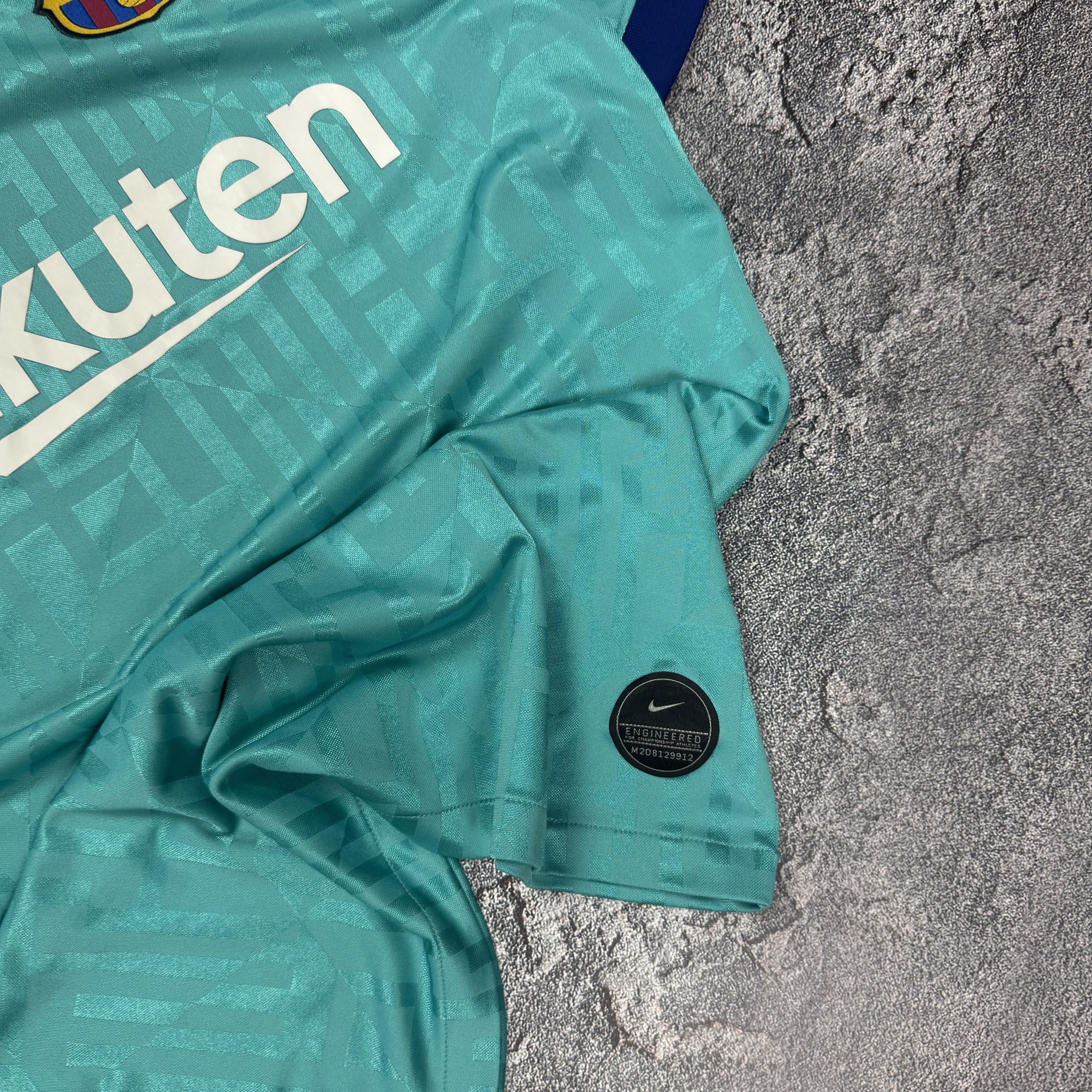 Nike 2019 Nike Barcelona third soccer jersey turquoise Size US S / EU 44-46 / 1 - 2 Thumbnail