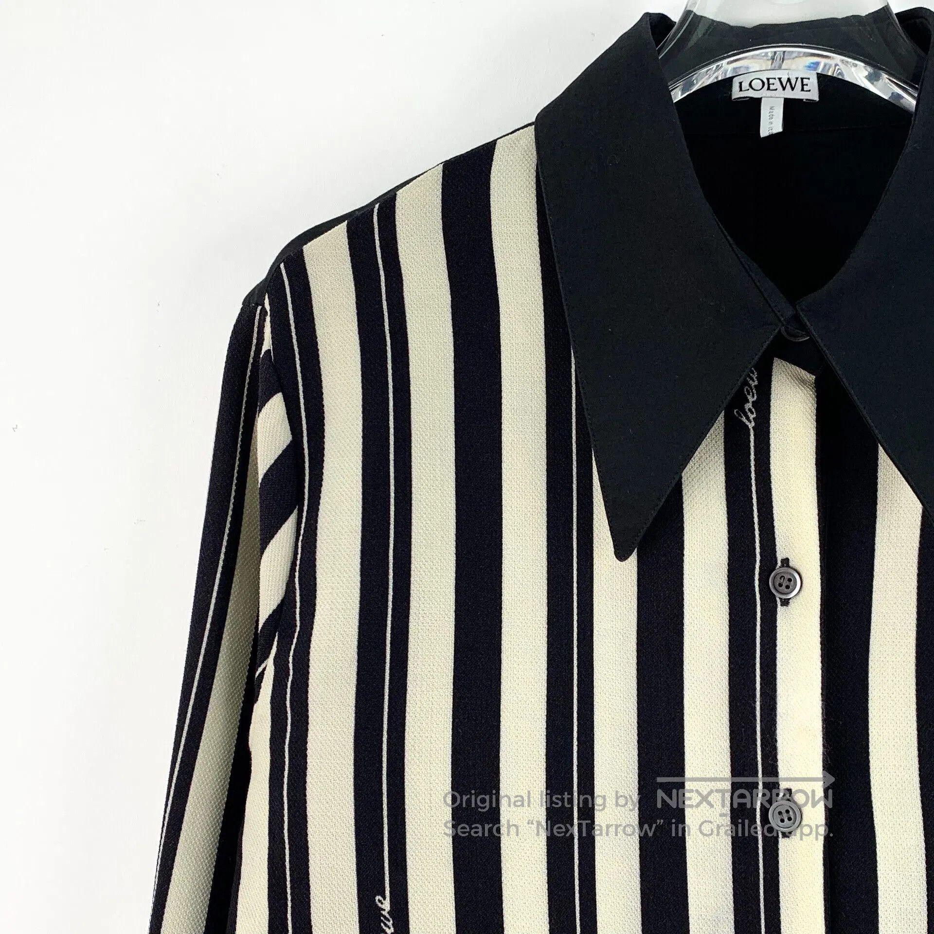 Loewe Loewe Colorblock Vertical Stripe Wool Shirt. Size US M / EU 48-50 / 2 - 3 Thumbnail