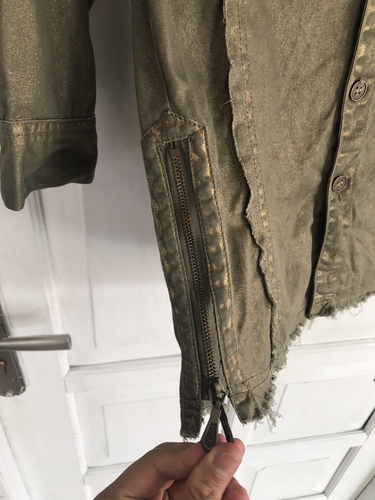 If Six Was Nine × Japanese Brand × Le Grande Bleu (L.G.B.) Midas Distressed Button Up Shirt Punk Seditionaries Size US S / EU 44-46 / 1 - 5 Thumbnail