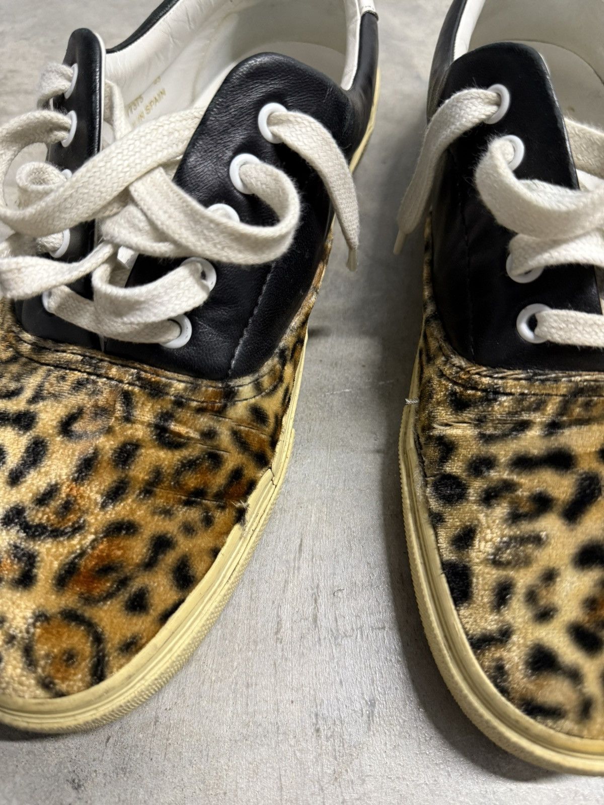 Saint Laurent Paris Saint Laurent Leopard Skate Sneakers Size US 10.5 / EU 43-44 - 4 Thumbnail