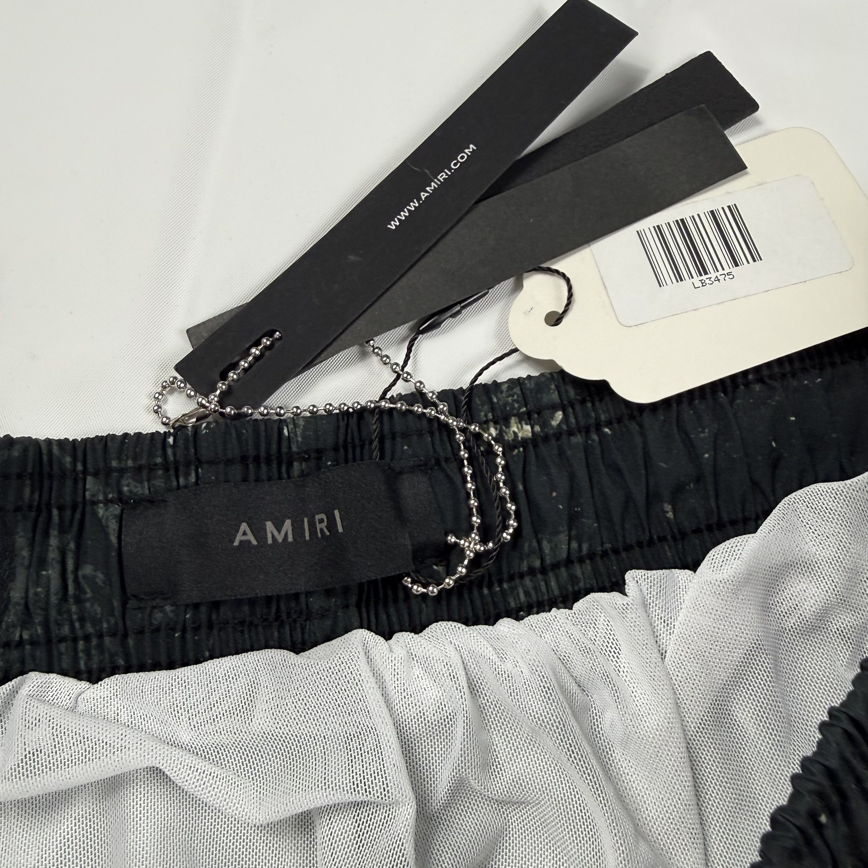 Amiri Amiri Stencil Military Swim Trunks Black Mens 36 Size US 36 / EU 52 - 4 Thumbnail