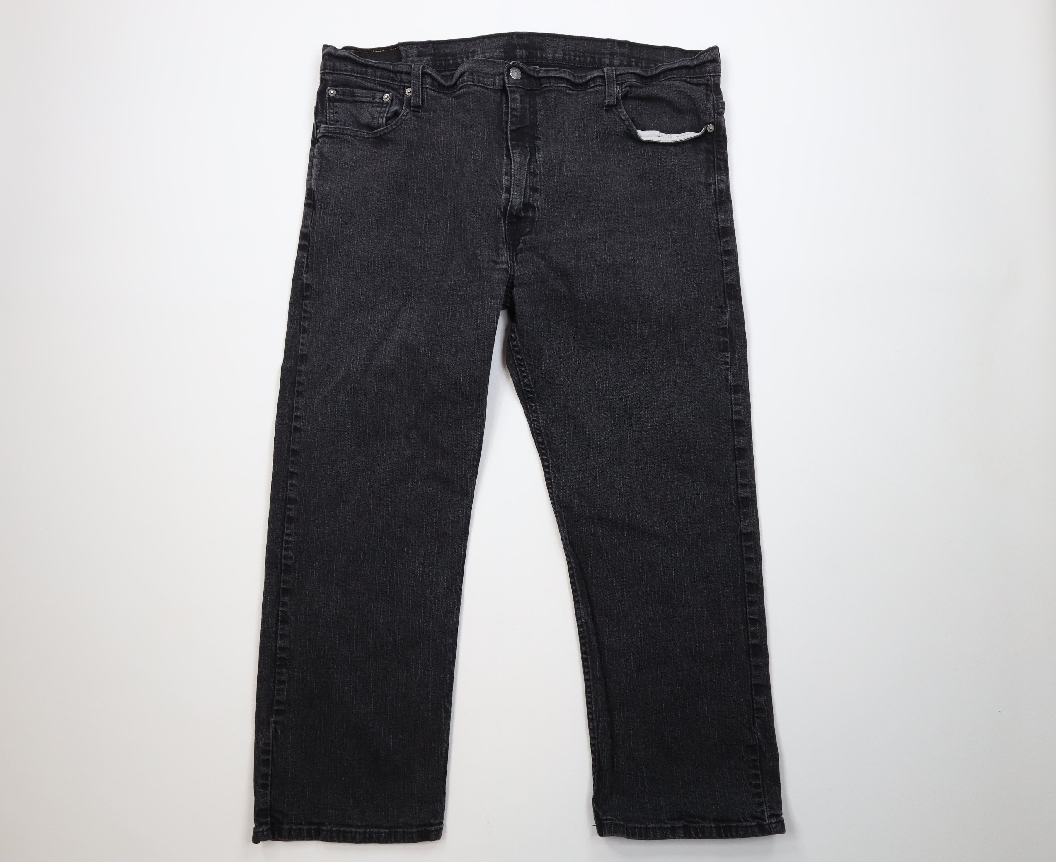 Levi's Vintage Y2K Levis 569 Straight Wide Leg Denim Jeans Black Size US 44 / EU 60 - 1 Thumbnail