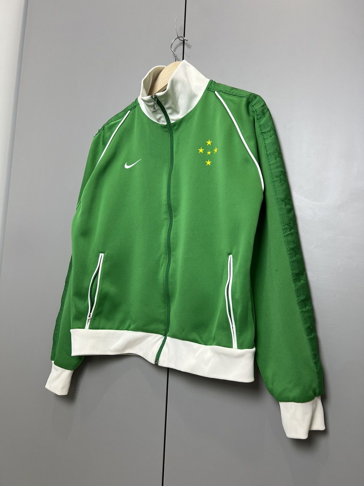 Nike Vintage Nike Brazil TrackJacket Olympic 2005 National Team Size US L / EU 52-54 / 3 - 3 Thumbnail