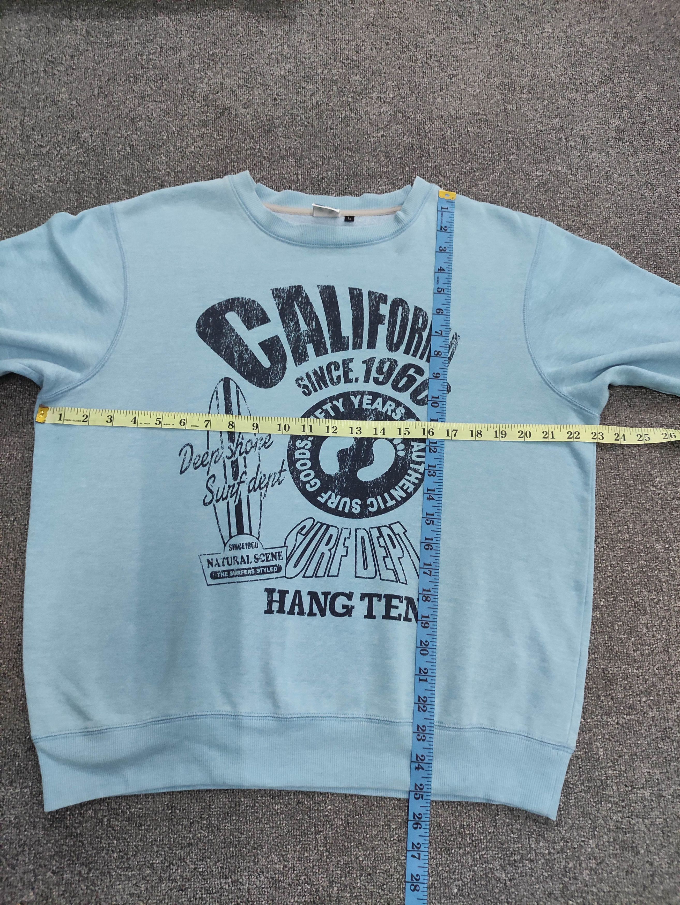 Hang Ten Vintage 90s Hang Ten Sweatshirt Big Logo Jumper Size US L / EU 52-54 / 3 - 7 Thumbnail