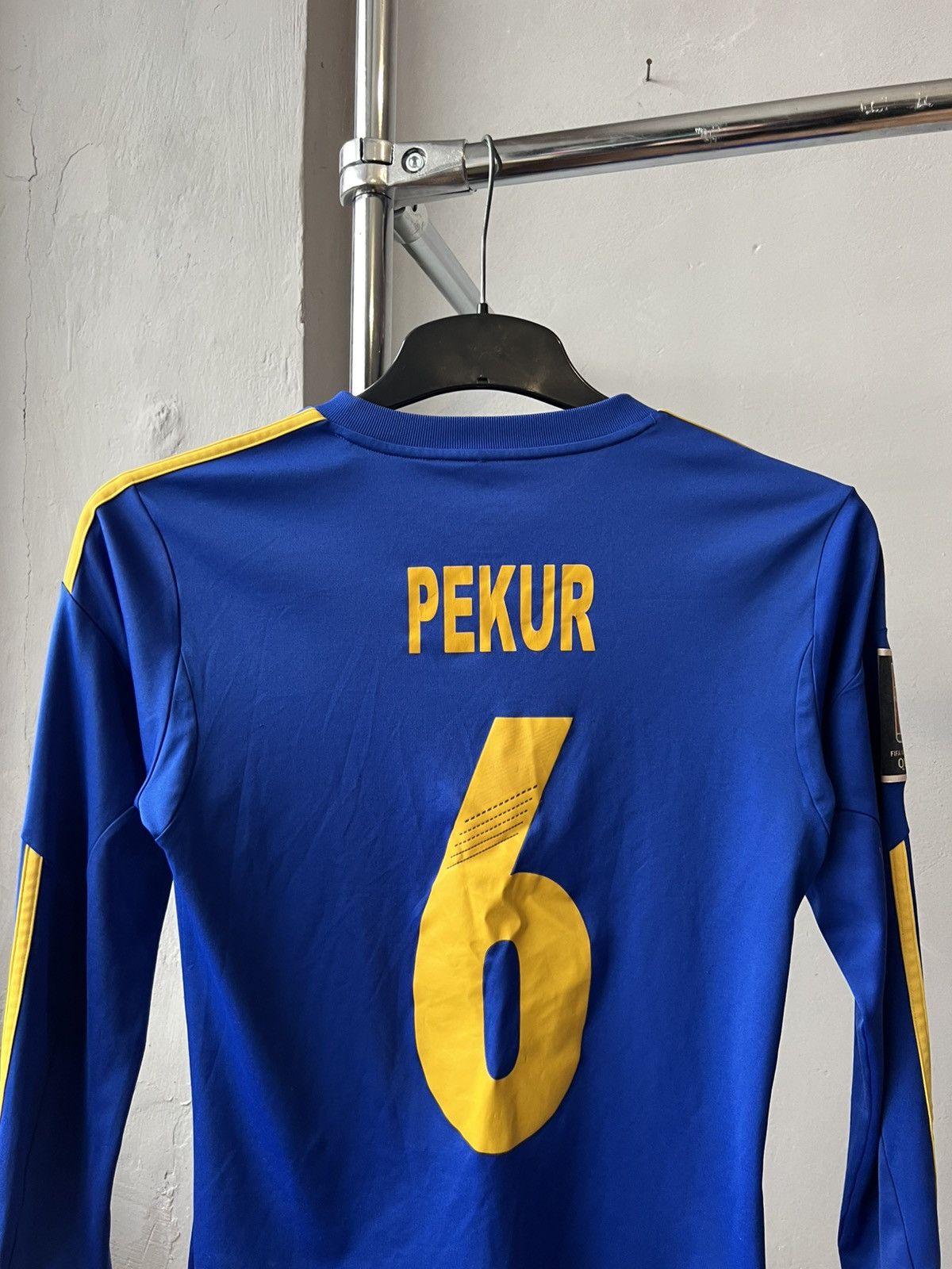 Adidas 2013/14 UKRAINE #6 PEKUR WOMEN WORLD CUP MATCH WORN JERSEY Size M / US 6-8 / IT 42-44 - 16 Thumbnail