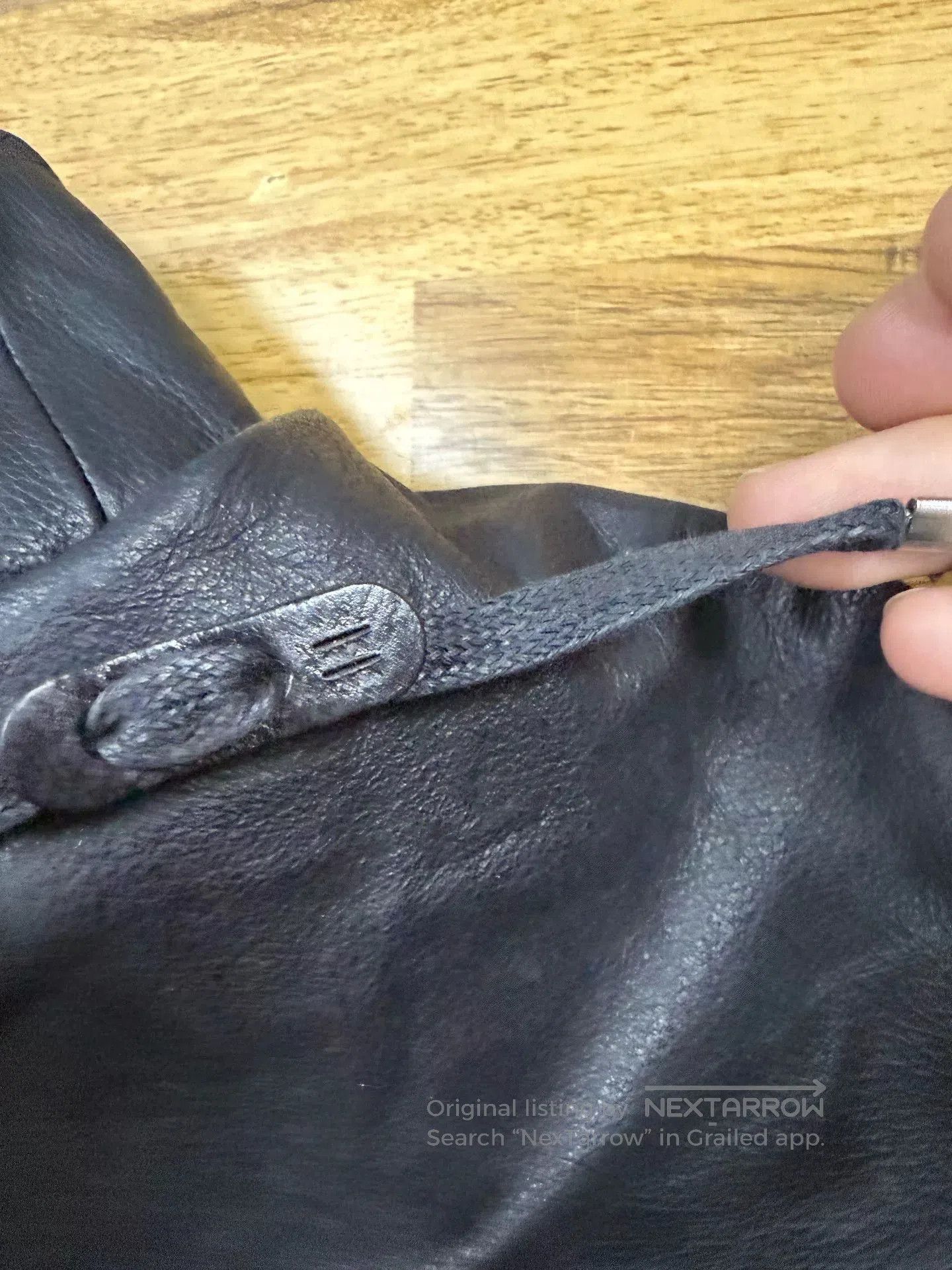 Noir Kei Ninomiya Vintage Black Motorcycle Leather Jacket. Size US L / EU 52-54 / 3 - 5 Thumbnail