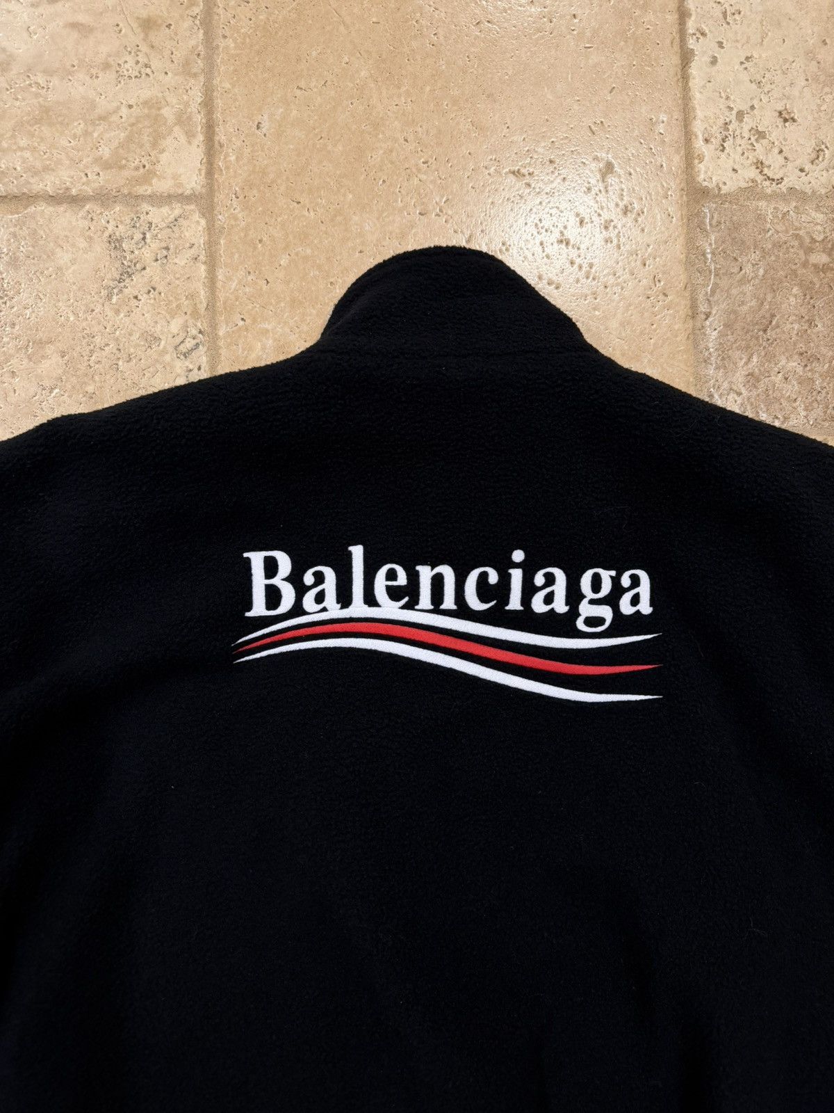Balenciaga Balenciaga Political Campaign Polar Fleece Zip Up Jacket Size US XL / EU 56 / 4 - 14 Thumbnail