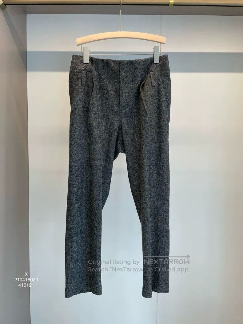 Brunello Cucinelli Brunello Cucinelli Dark grey wool long pants Size 24" / US 00 / IT 34 - 1 Thumbnail