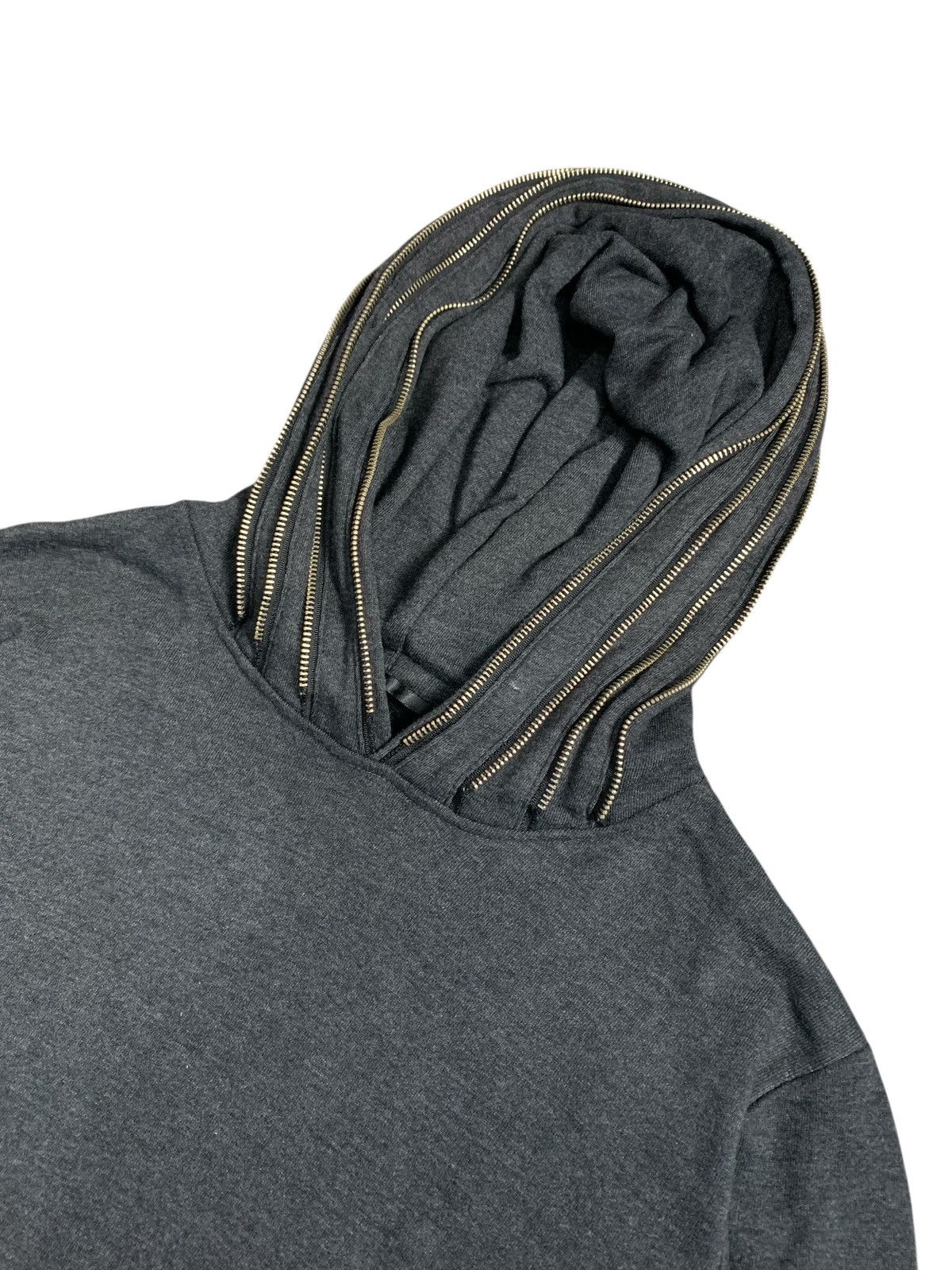 HARE MULTIZIPPER HOODIE RICK OWENS BALENCIAGA STYLE