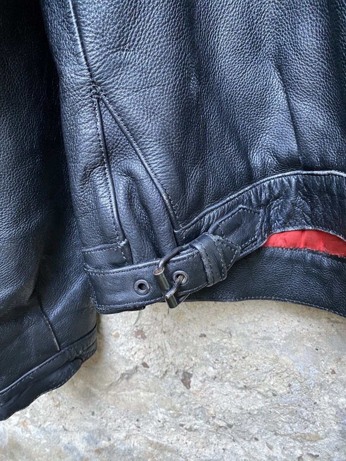 Vintage Vintage 80s Oversized Motorcycle Bomber Leather Jacket Size US L / EU 52-54 / 3 - 8 Thumbnail