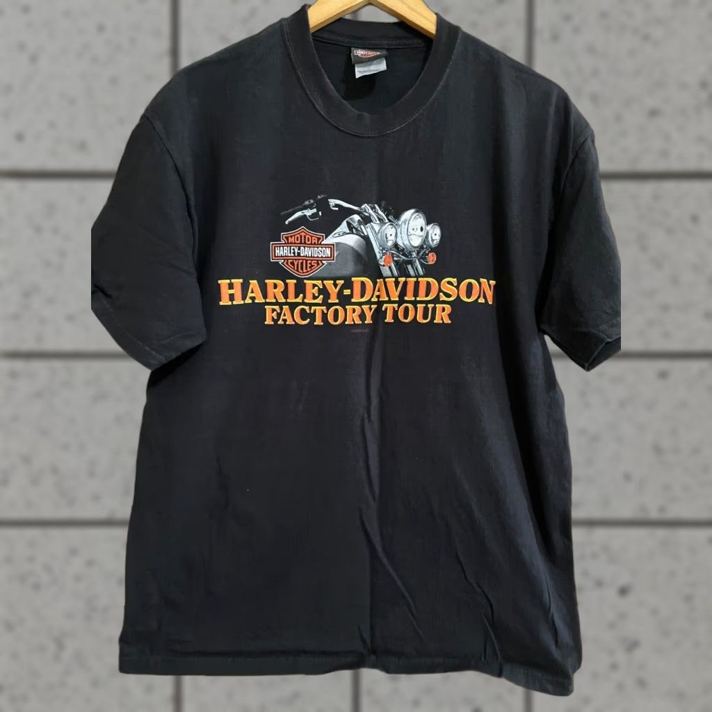 Harley Davidson VINTAGE Harley-Davidson York PA Factory Tour Black T Shirt Large Size US L / EU 52-54 / 3 - 1 Thumbnail