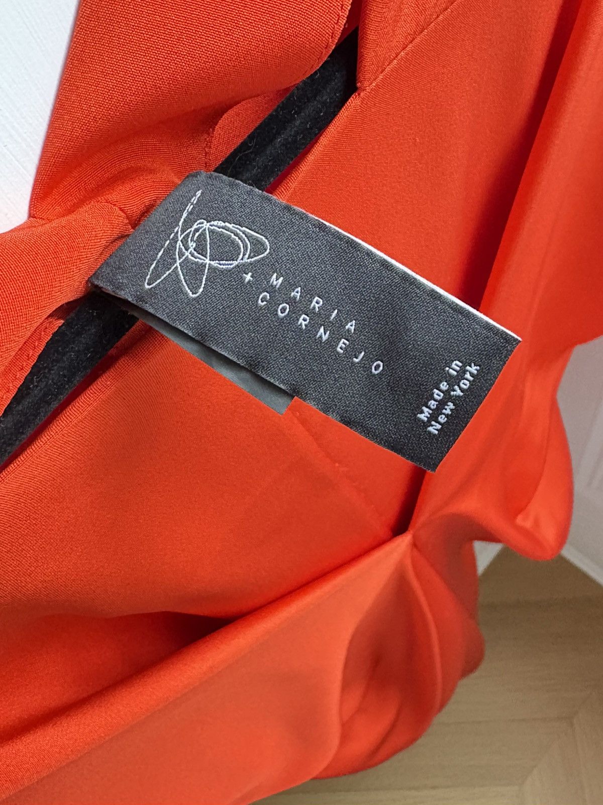 Zero + Maria Cornejo Zero + Maria Cornejo Silk Midi Dress OrangeKimono Sleeve 6 Size M / US 6-8 / IT 42-44 - 3 Thumbnail