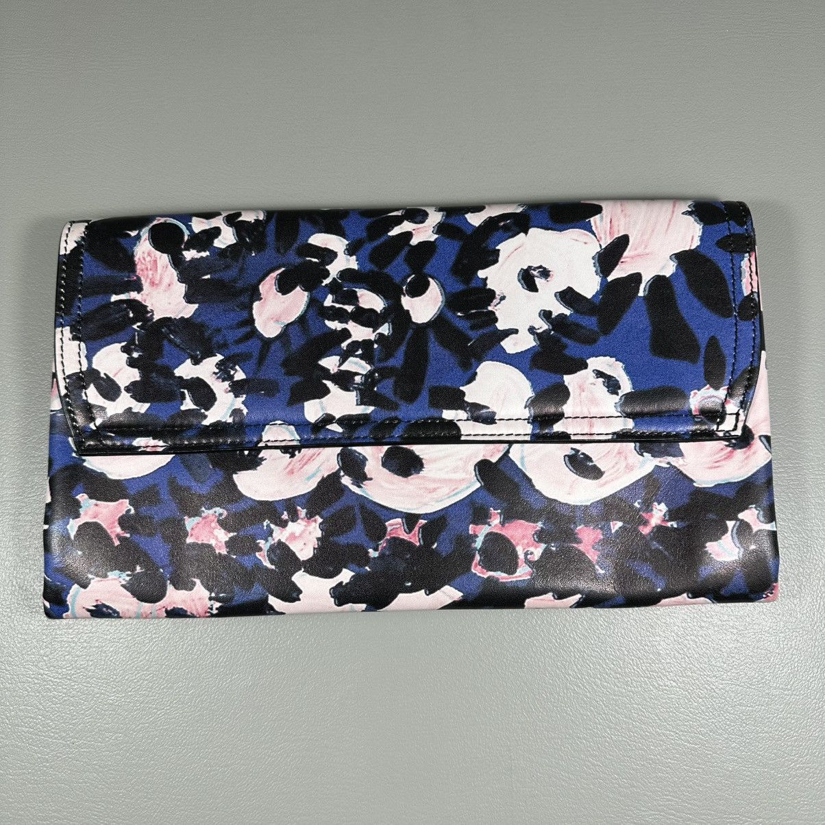 Marni MARNI Ecoleather Abstract Flower Blue Clutch Bag Size ONE SIZE - 4 Thumbnail