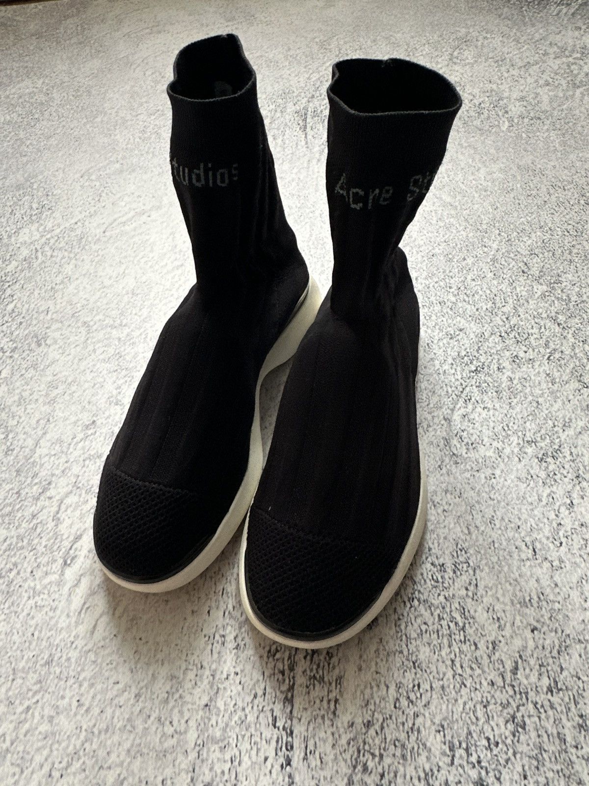 Acne Studios Acne Studios Tristan AS Black/White Sock Sneakers Size 38 Size US 8 / IT 38 - 14 Thumbnail
