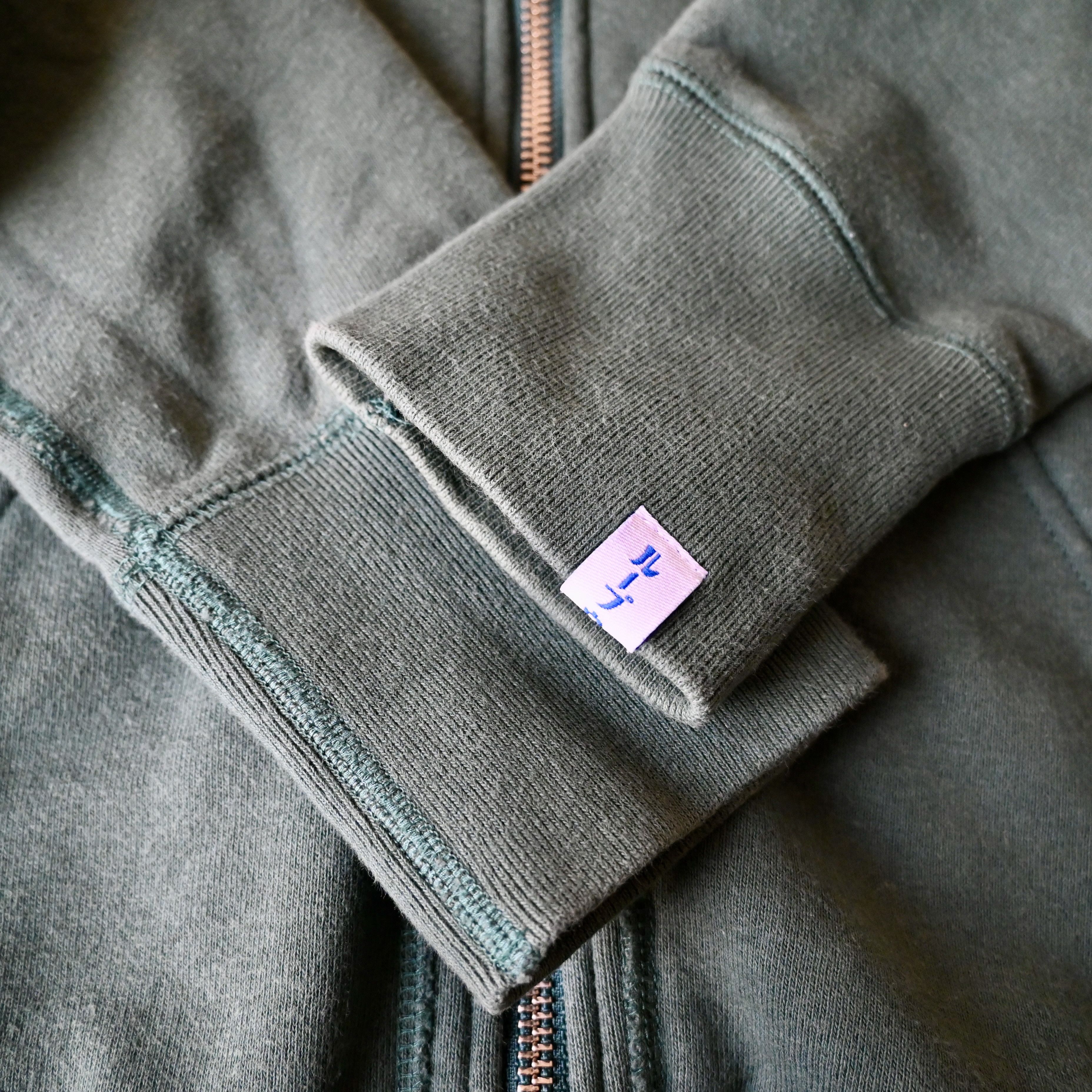Slim fit, BEAMS Plus x LOOPWHEELER tsuriami zipup hoodie